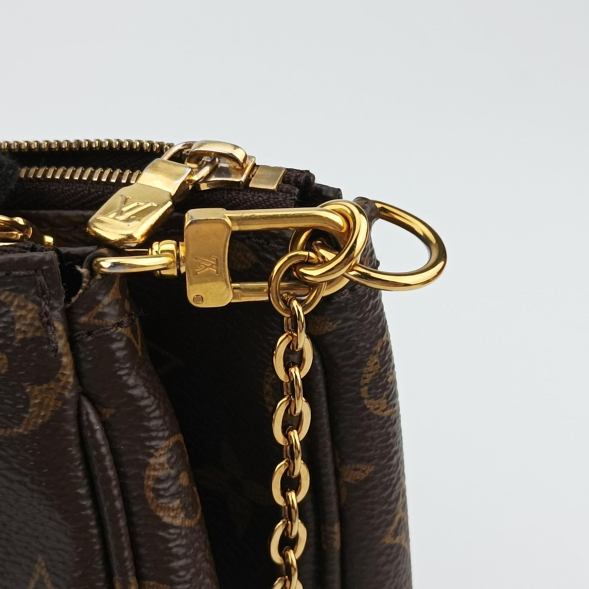 ルイヴィトン Louis Vuitton ショルダーバッグ レディース ミュルティポシェットアクセソワール ブラウン モノグラムキャンバス M44840 SN4210