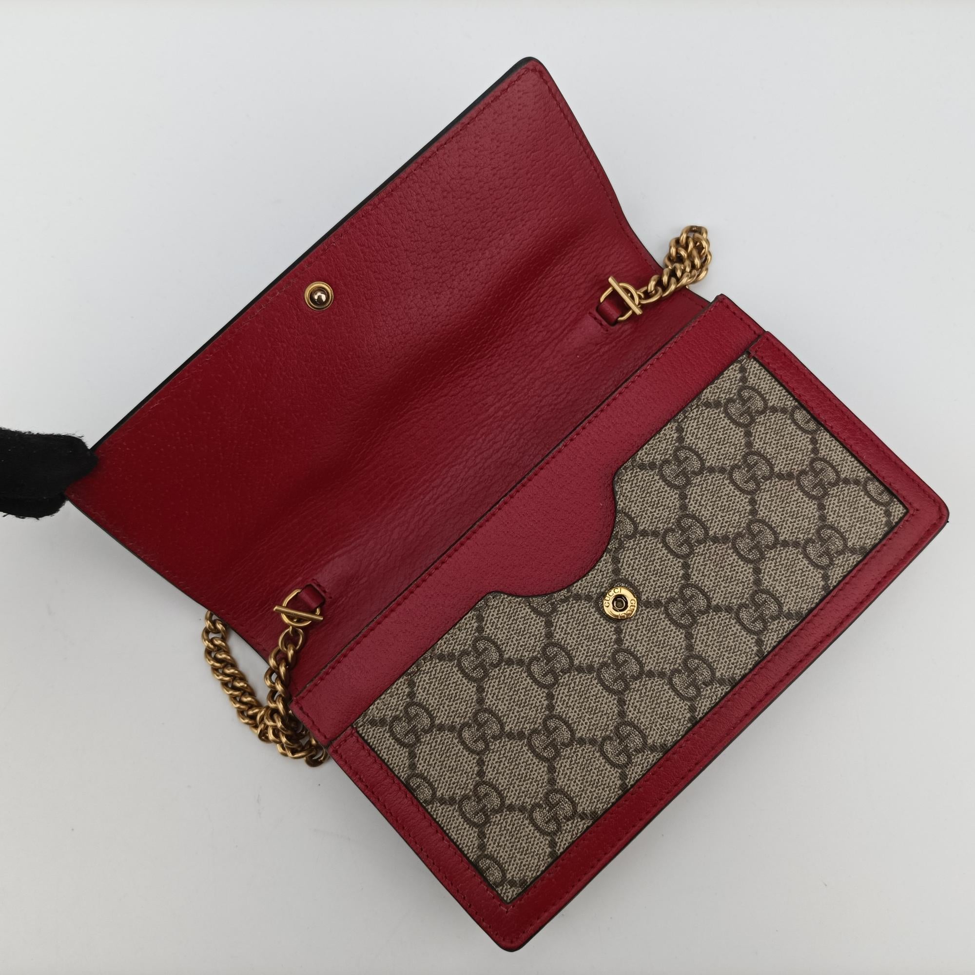 グッチ Gucci ショルダーバッグ レディース クイーン マーガレット グレー PVCコーティングキャンバス×レザー 476079