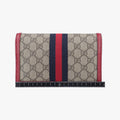 グッチ Gucci ショルダーバッグ レディース クイーン マーガレット グレー PVCコーティングキャンバス×レザー 476079