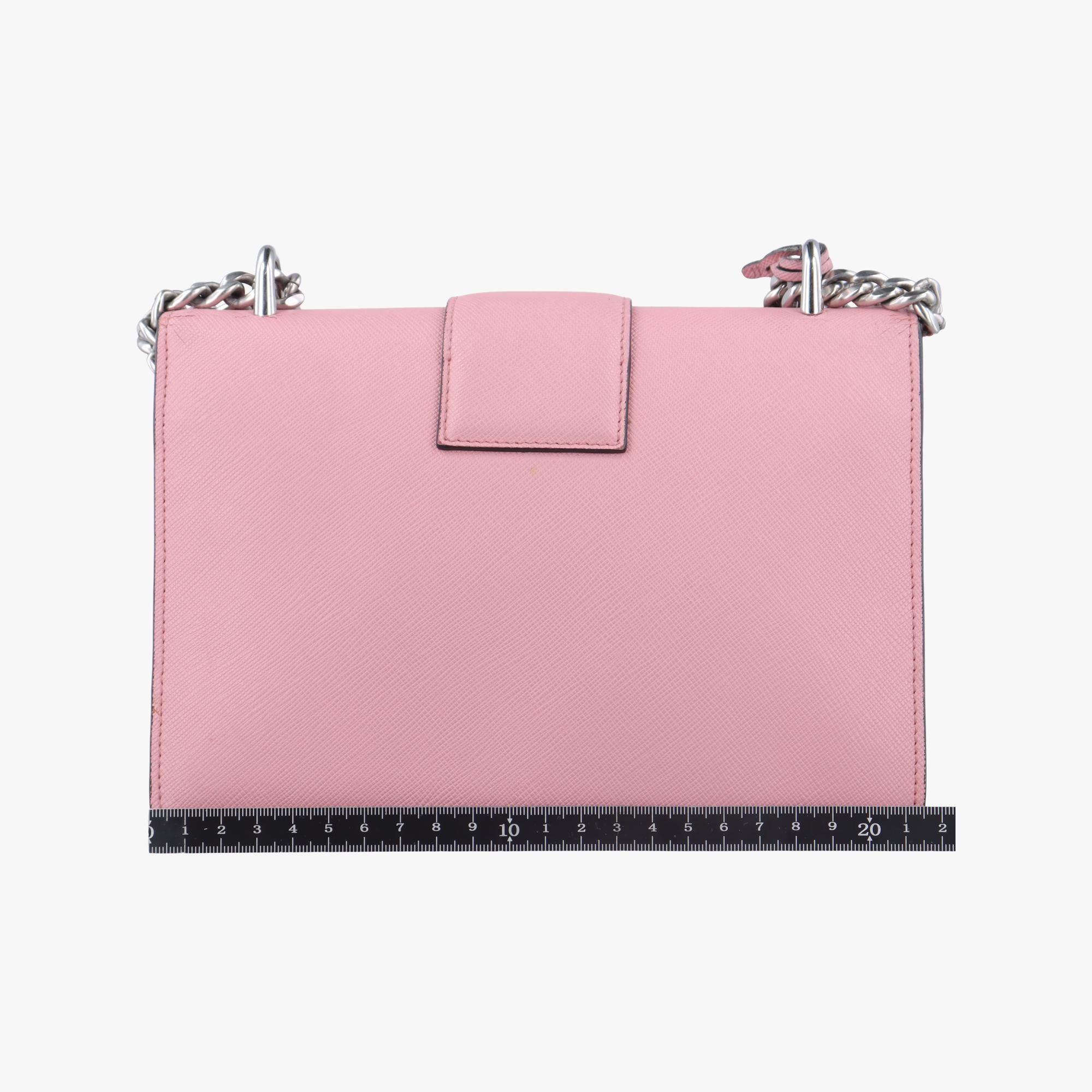 プラダ Prada ショルダーバッグ レディース サウンド ロック ピンク サフィアーノレザー 1BD034 158