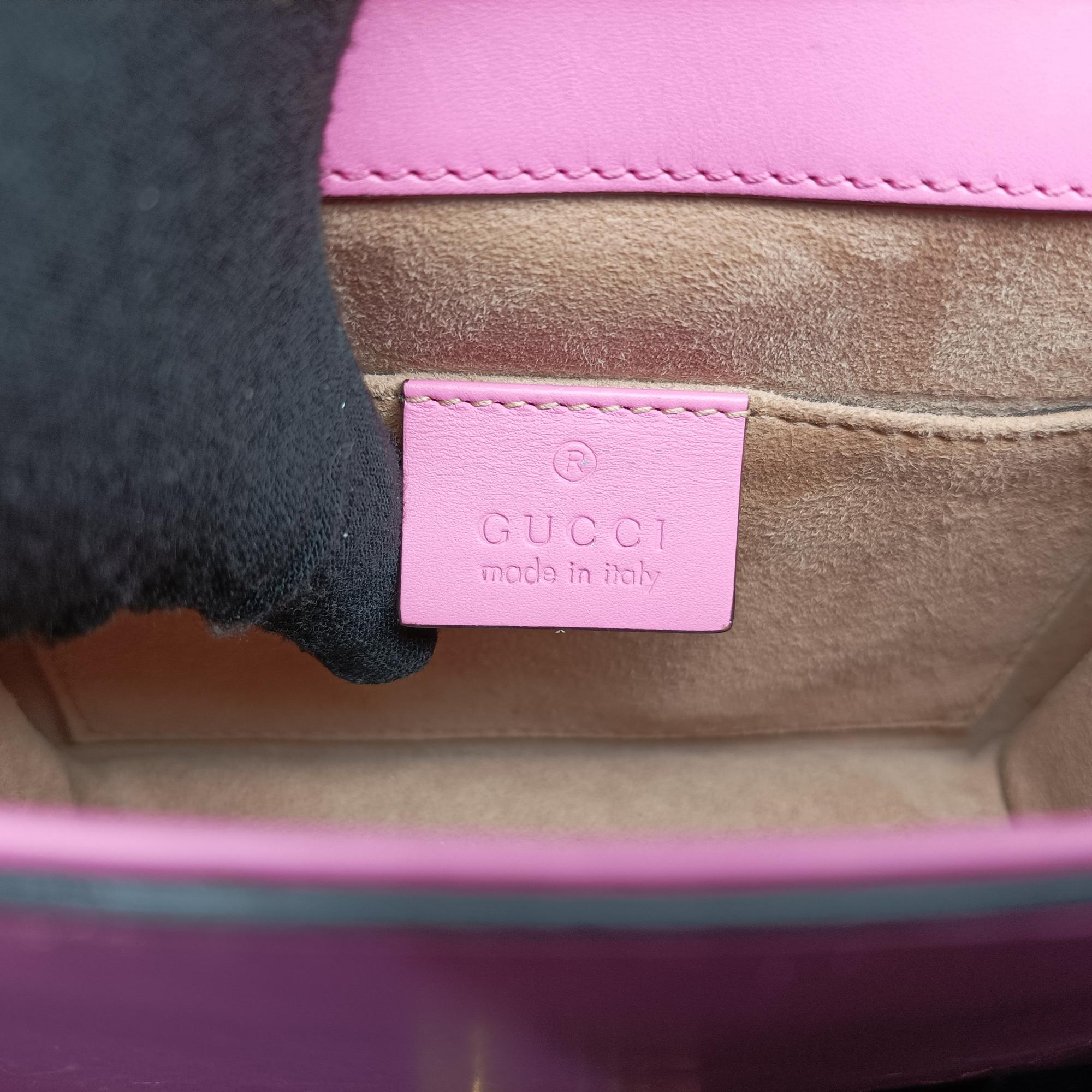 グッチ Gucci ショルダーバッグ レディース シルヴィ ローズ レッド レザー 431666 G020375076