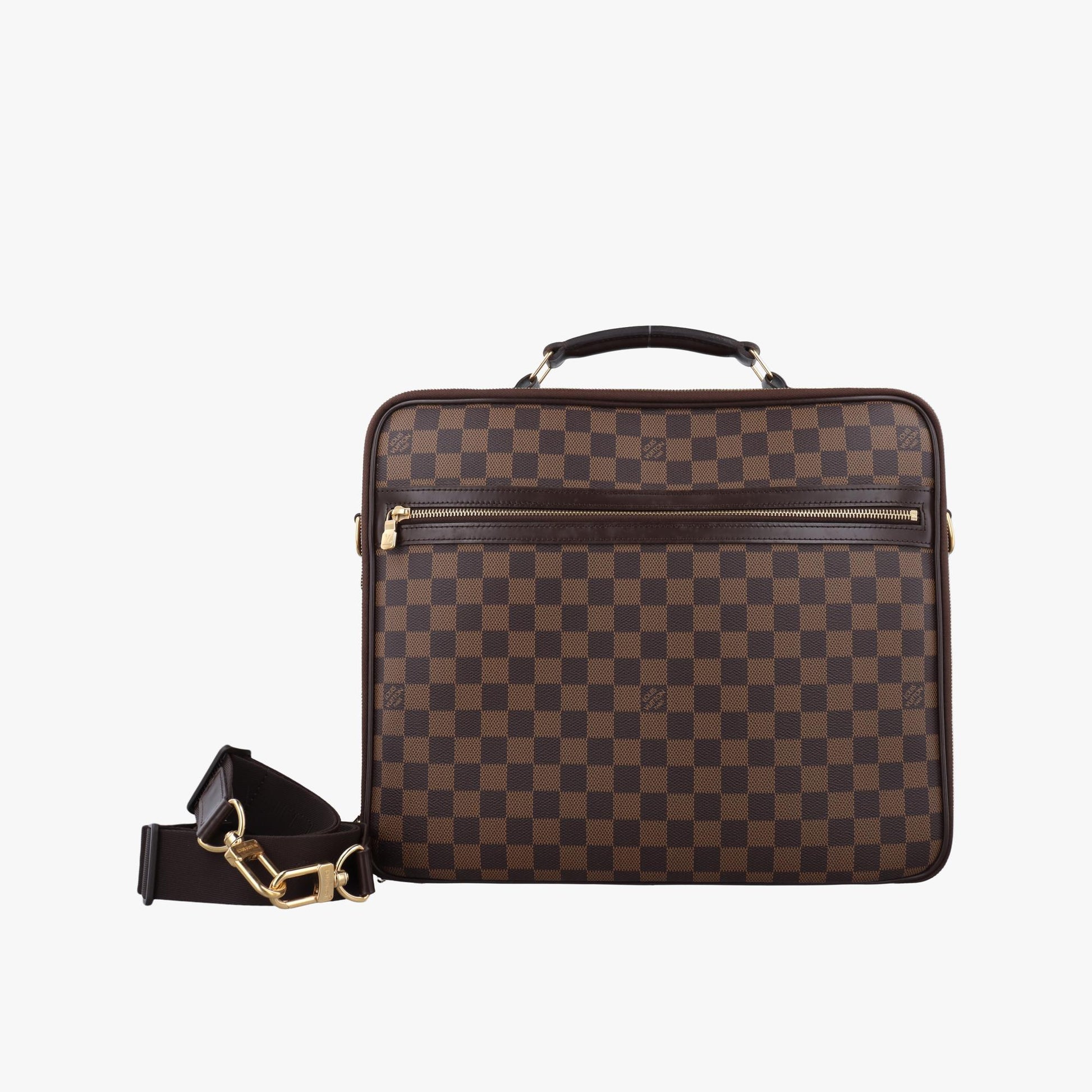 ルイヴィトン Louis Vuitton ショルダーバッグ レディース ポルト オルディナトゥール サバナ ブラウン ダミエキャンバス N58020 MB2008