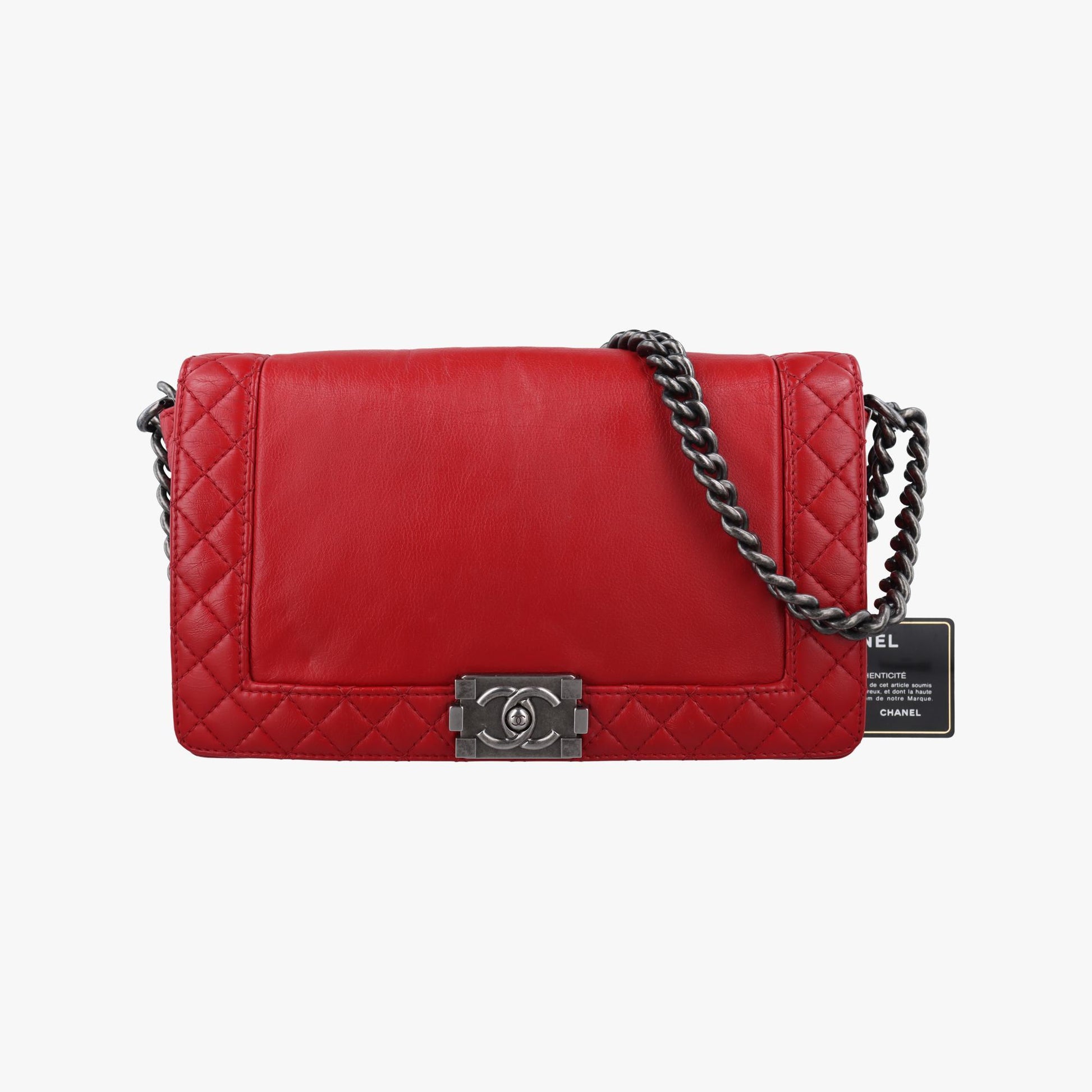 シャネル Chanel ショルダーバッグ レディース ボーイシャネル レッド ラムスキン A67948 18909702