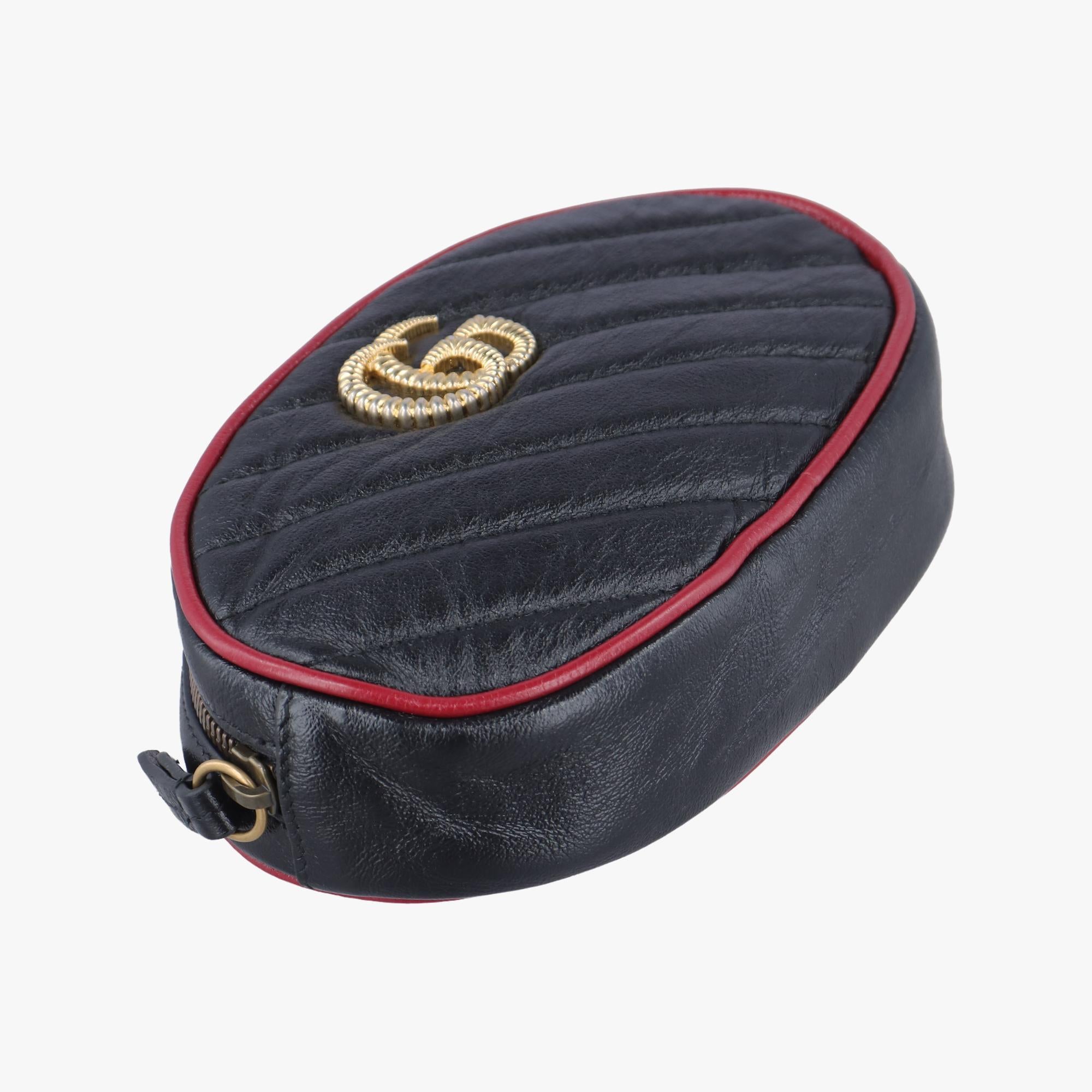 グッチ Gucci ボディバッグ/ウェストバッグ レディース GGマーモント ブラック レザー 476434 E028517071