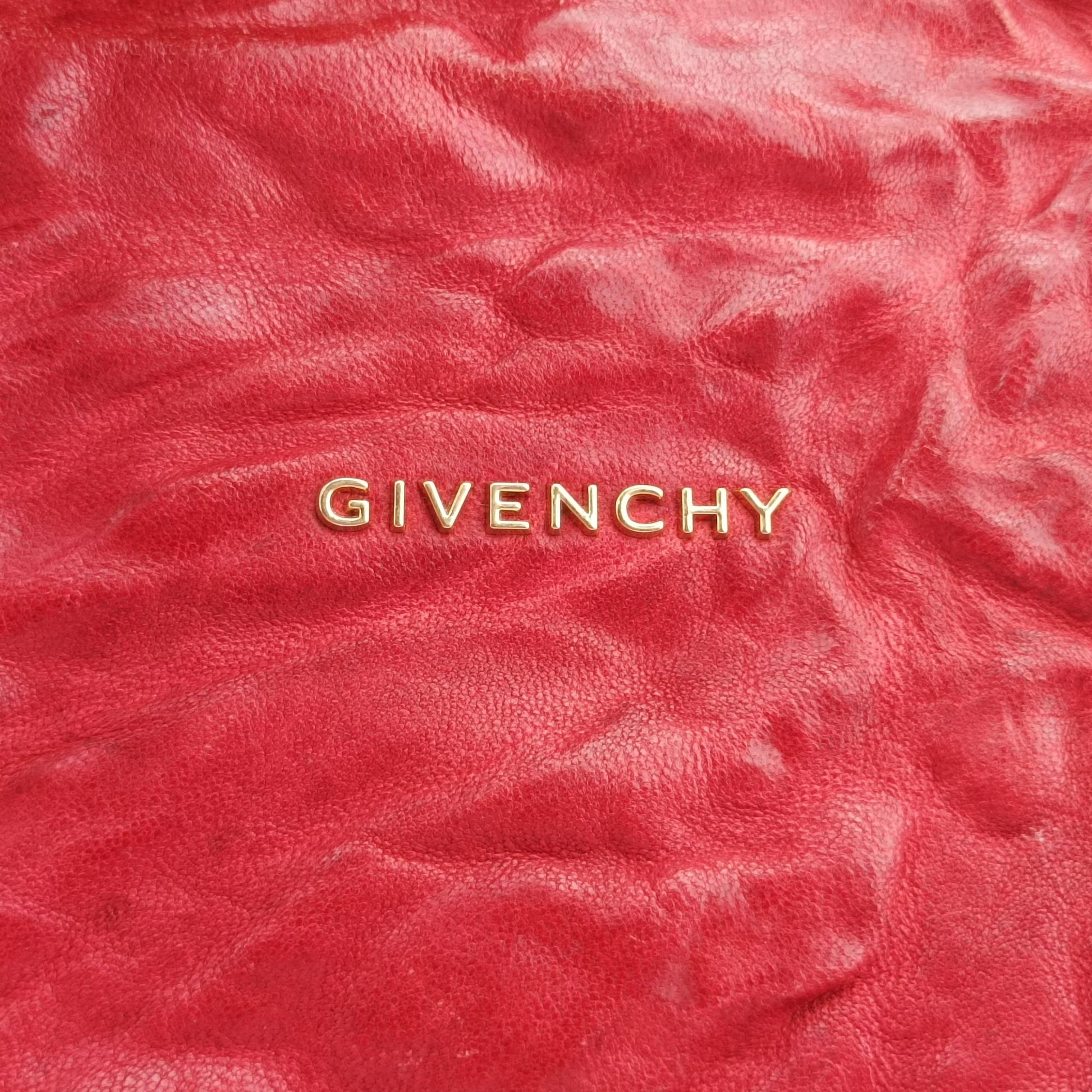 ジバンシー Givenchy ショルダーバッグ レディース パンドラ レッド レザー EF 1 0194