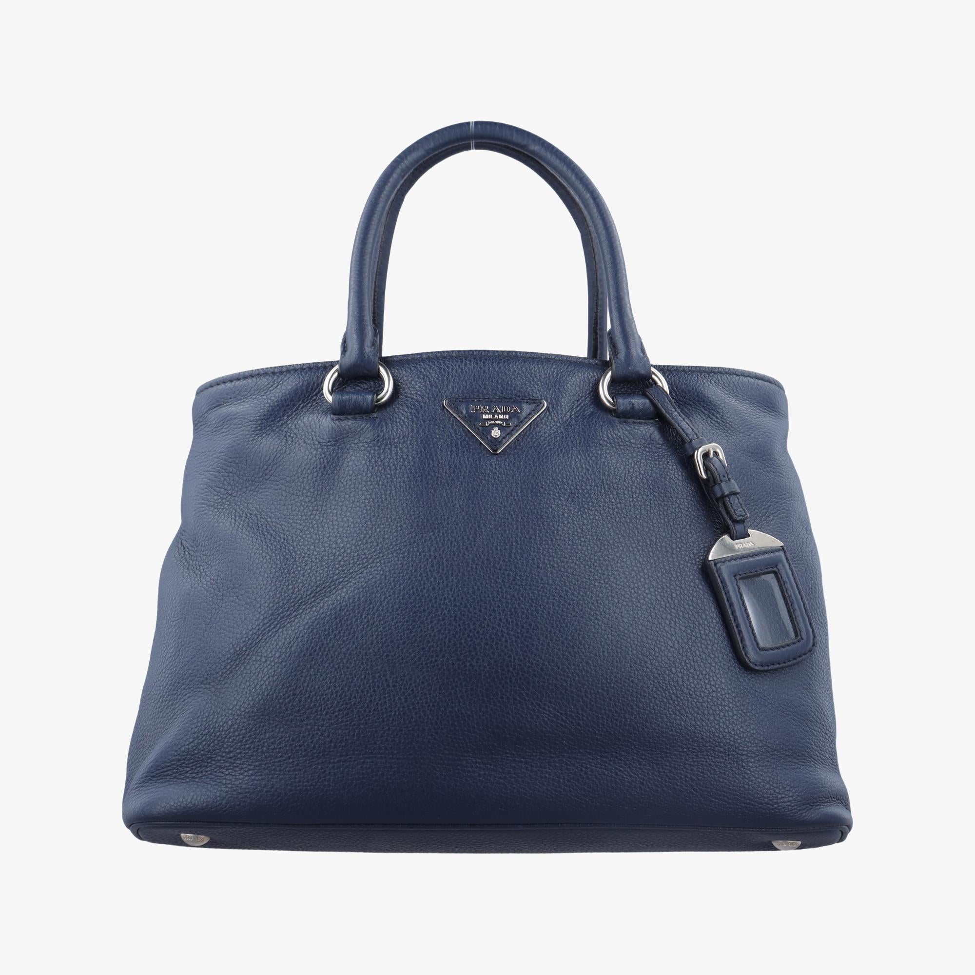 プラダ Prada ハンドバッグ レディース ヴィテロ フェニックス ブルー レザー BN2852 117 D