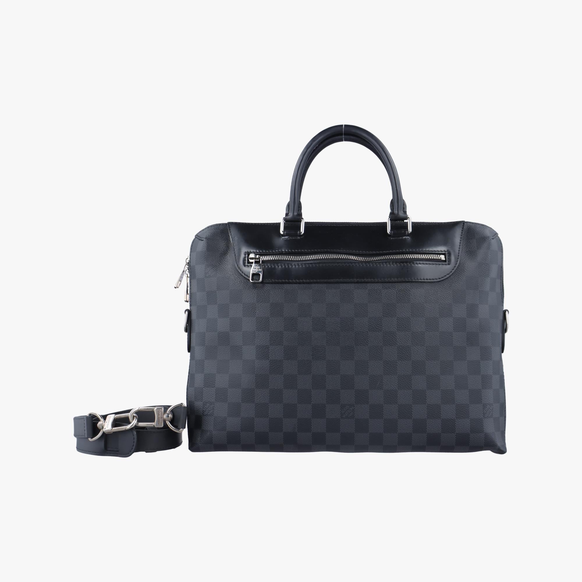 ルイヴィトン Louis Vuitton ショルダーバッグ メンズ ポルトドキュマンジュール PDJ NM ブラック ダミエ グラフィット N48260 CA5106