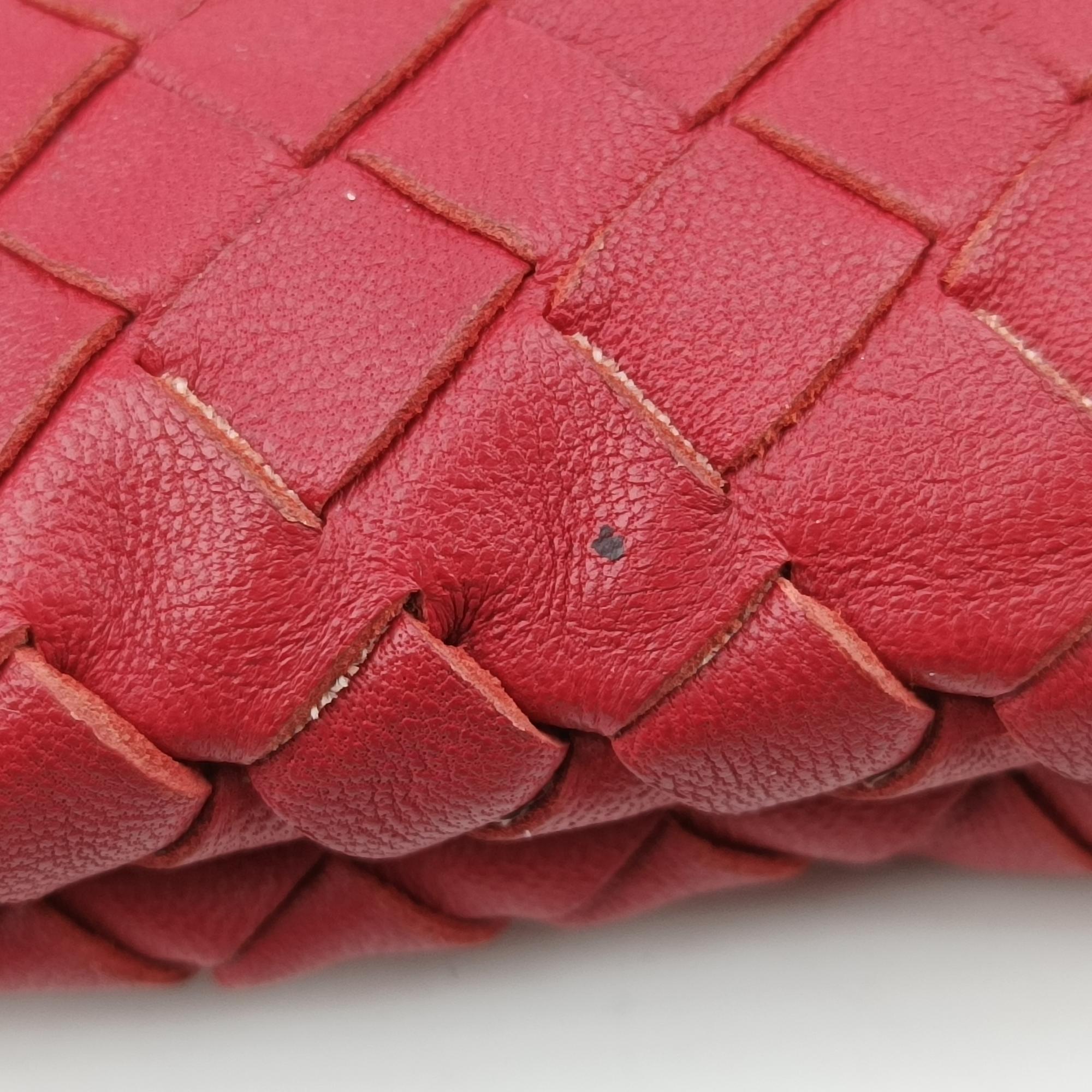 ボッテガヴェネタ Bottega Veneta ショルダーバッグ レディース デュオ イントレチャート レッド ラムスキン B01330367O