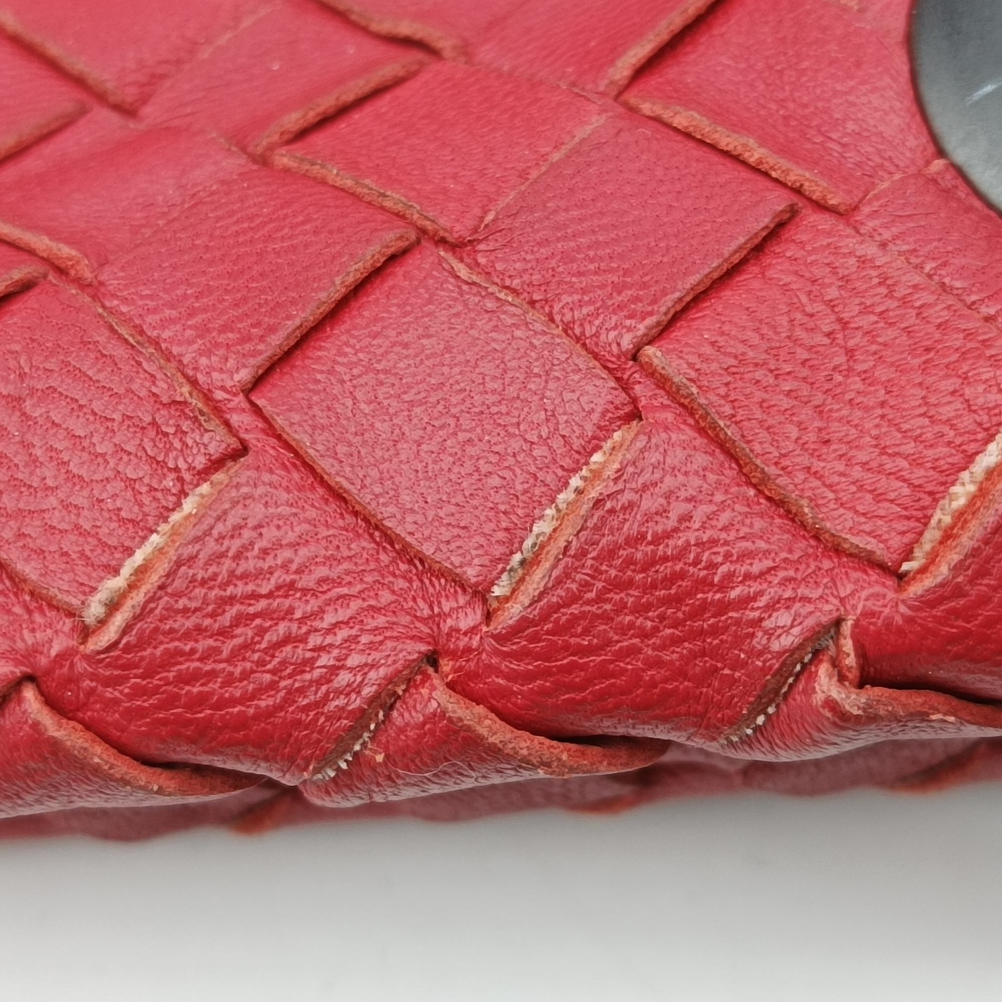 ボッテガヴェネタ Bottega Veneta ショルダーバッグ レディース デュオ イントレチャート レッド ラムスキン B01330367O