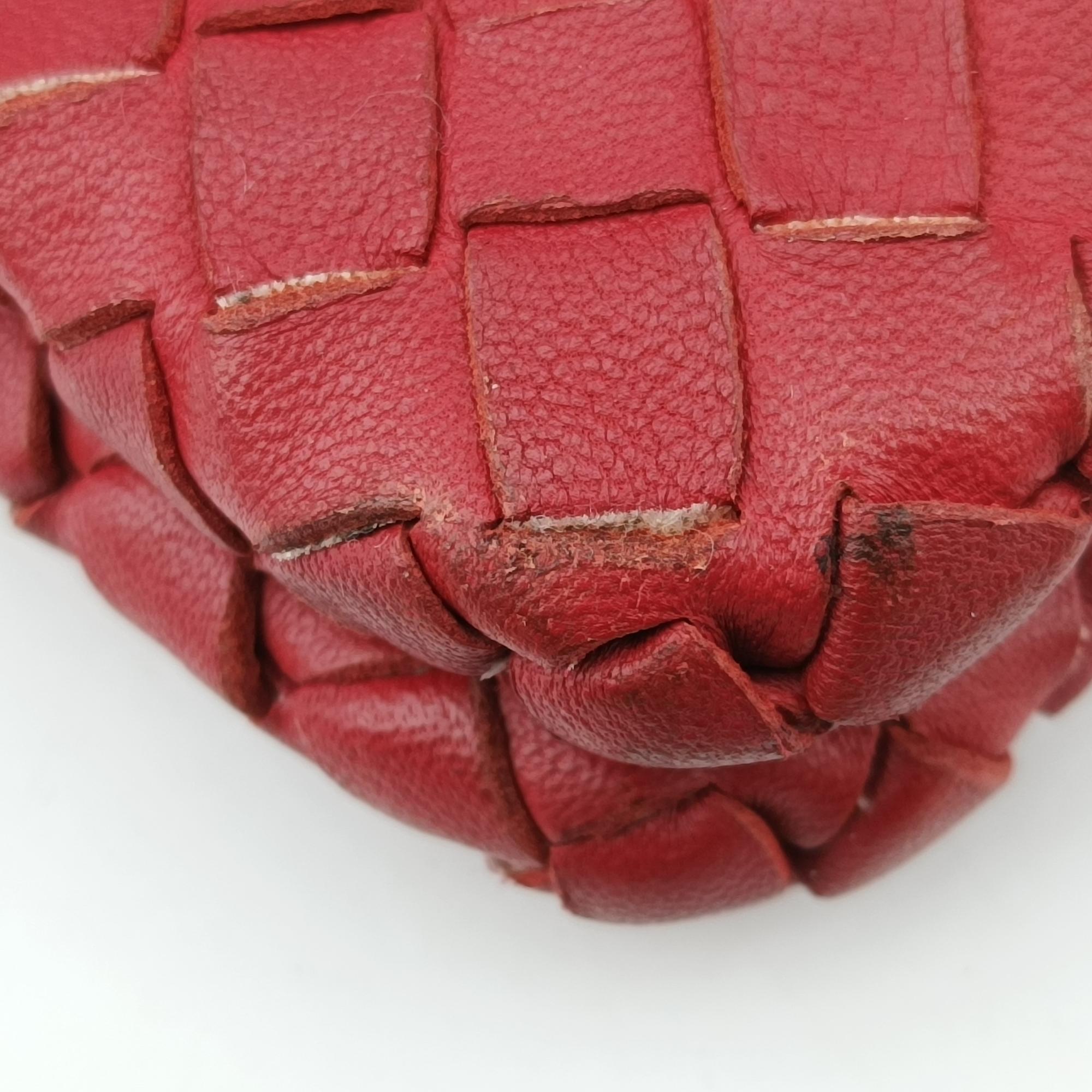 ボッテガヴェネタ Bottega Veneta ショルダーバッグ レディース デュオ イントレチャート レッド ラムスキン B01330367O