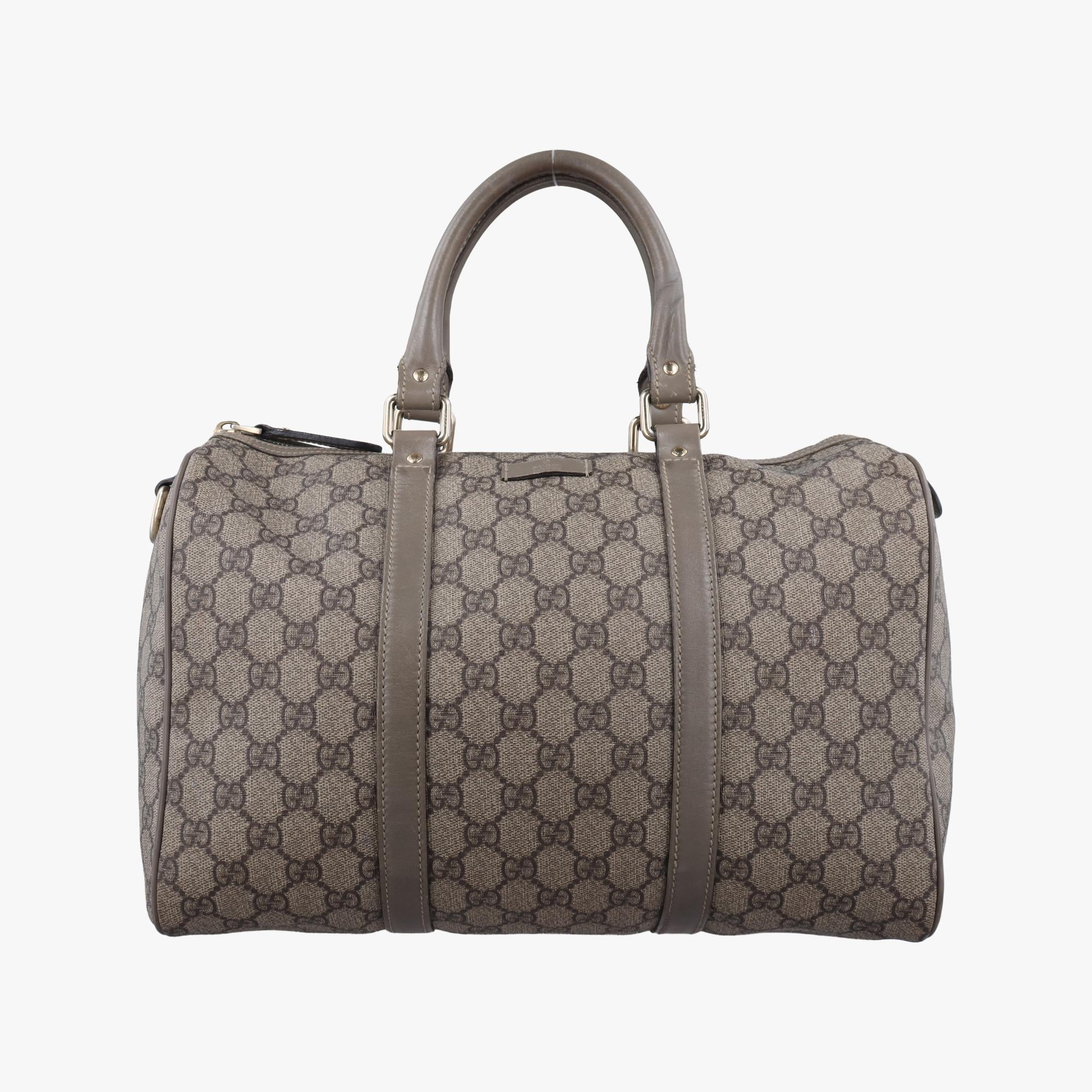 グッチ Gucci ボストンバッグ レディース GGプラス ジョイ GGスプリーム グレー PVCコーティングキャンバス×レザー 193603 A5586523