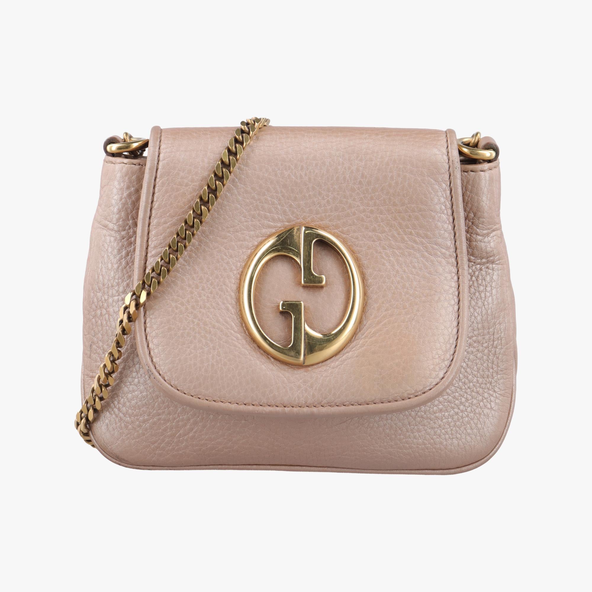 グッチ Gucci ショルダーバッグ レディース 1973 ダブルG ゴールド レザー 251821 B9411511