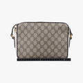 グッチ Gucci ショルダーバッグ レディース ホースビット 1955 グレー PVCコーティングキャンバス×レザー 645454 C034866793