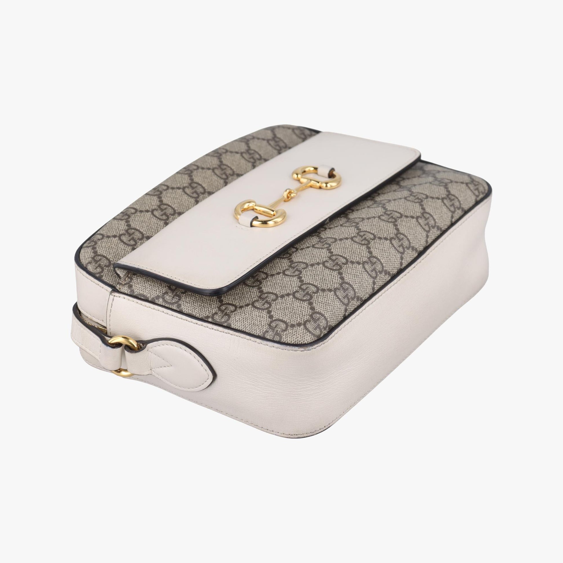 グッチ Gucci ショルダーバッグ レディース ホースビット 1955 グレー PVCコーティングキャンバス×レザー 645454 C034866793