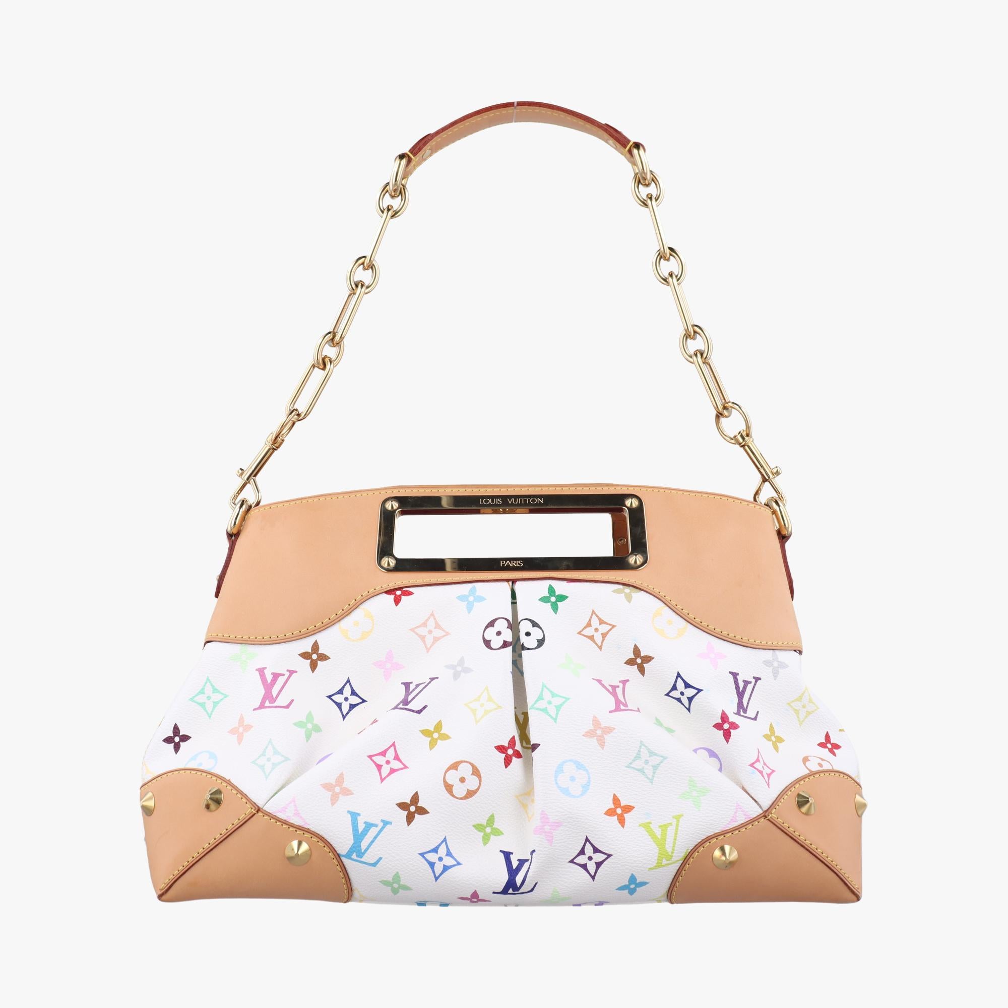 ルイヴィトン Louis Vuitton ショルダーバッグ レディース ジュディMM ホワイト モノグラム マルチカラー M40255 TR0160