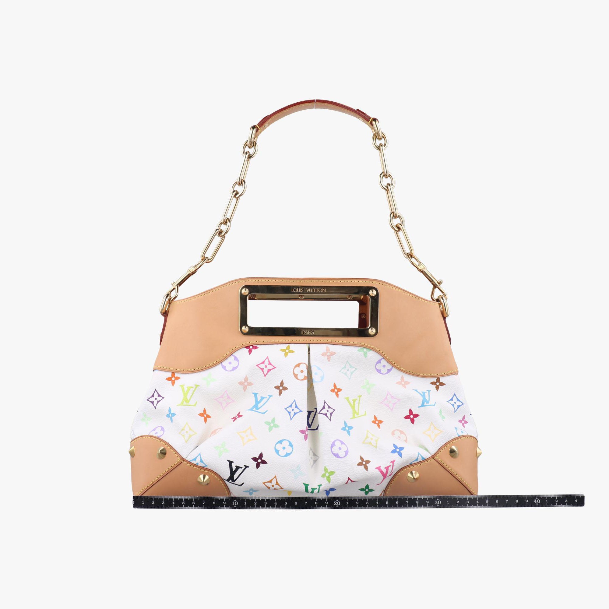 ルイヴィトン Louis Vuitton ショルダーバッグ レディース ジュディMM ホワイト モノグラム マルチカラー M40255 TR0160