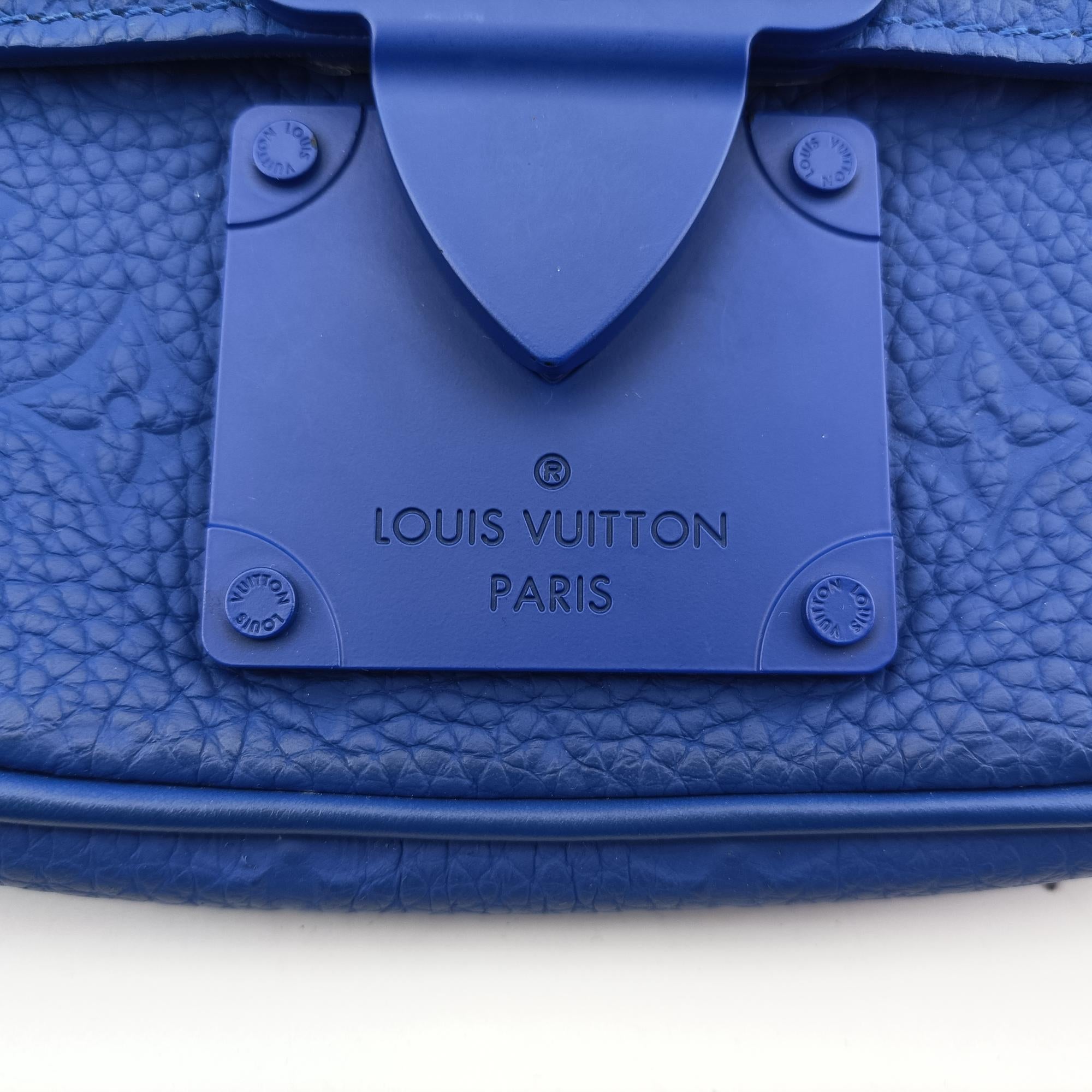 ルイヴィトン Louis Vuitton ショルダーバッグ レディース Sロック スリング 2021AW ブルー トリヨンレザー M58486 ICチップ