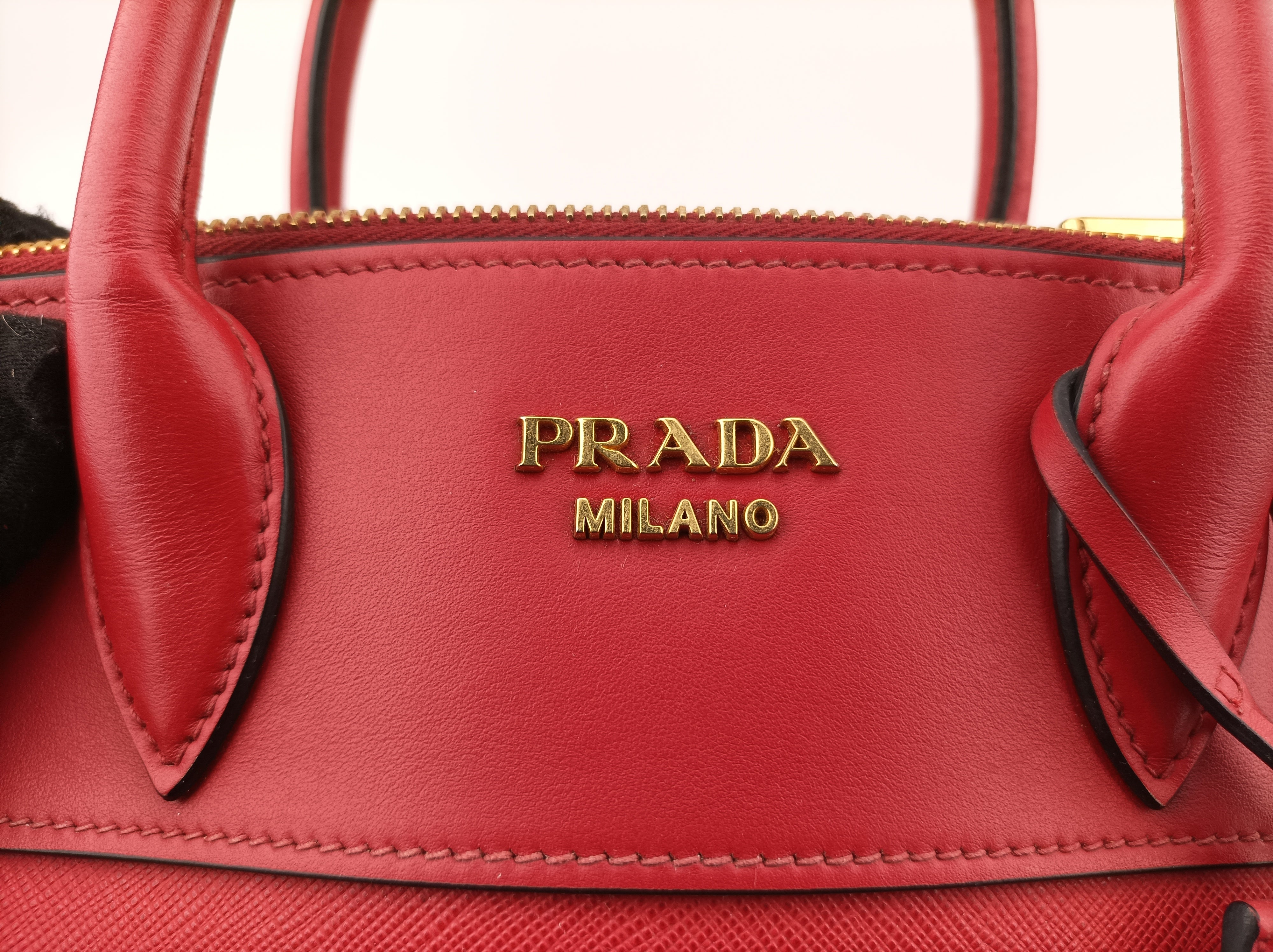 プラダ Prada ショルダーバッグ レディース パラディグム レッド サフィアーノレザー 1BA103 7/1