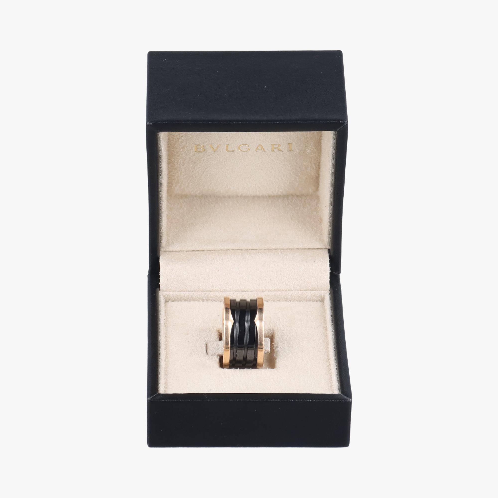 ブルガリ Bvlgari リング レディース ビーゼロワン ブラック AU750 345850 EB09653