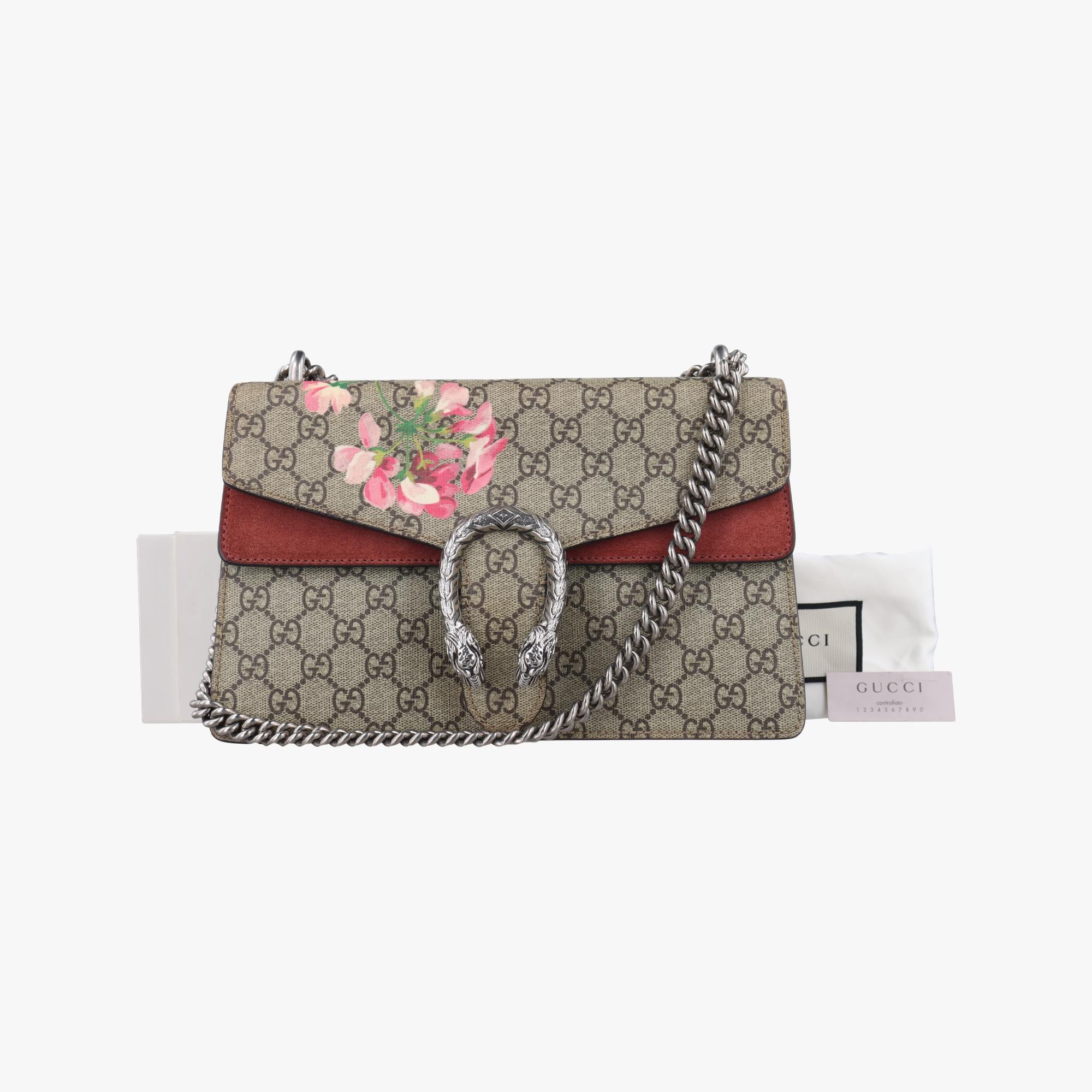 グッチ Gucci ショルダーバッグ レディース ディオニュソス グレー PVCコーティングキャンバス×スエード 400249 D019018133