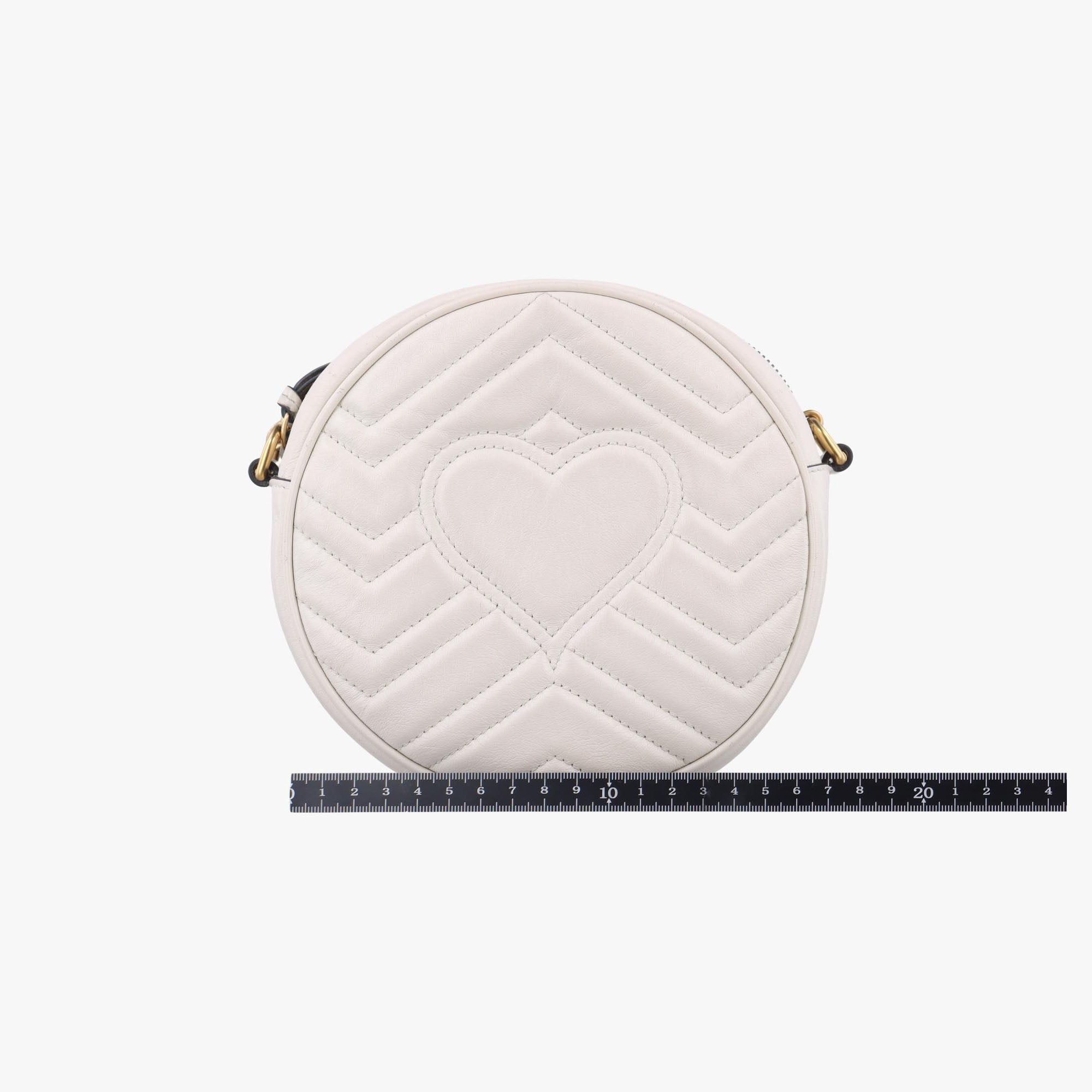 グッチ Gucci ショルダーバッグ レディース GGマーモント ホワイト レザー 550154 E030723036