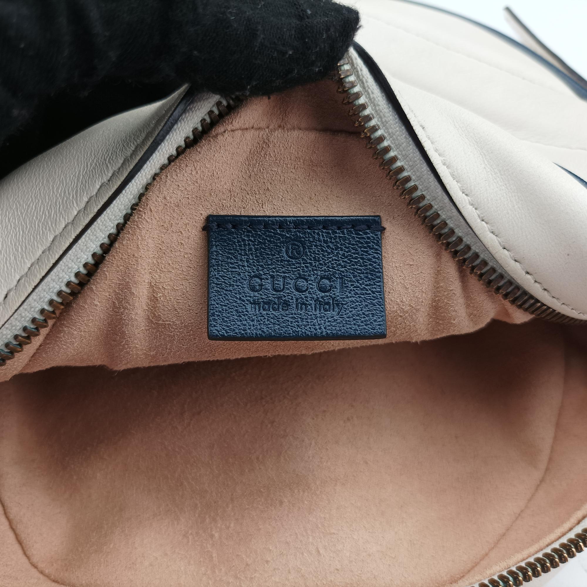 グッチ Gucci ショルダーバッグ レディース GGマーモント ホワイト レザー 550154 H032693919