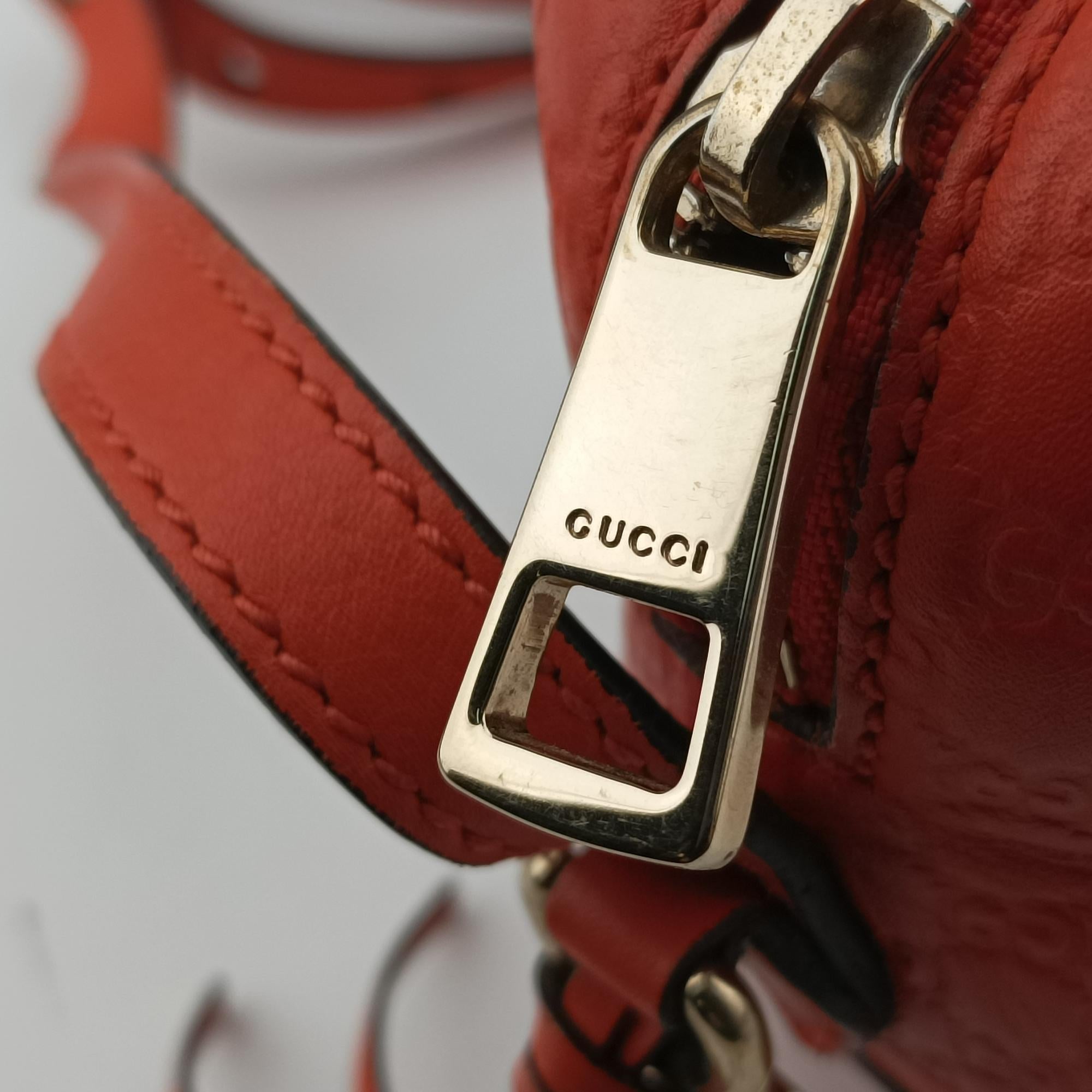 グッチ Gucci ショルダーバッグ レディース ブリー マイクログッチシマ オレンジ レザー 449413 A023935900