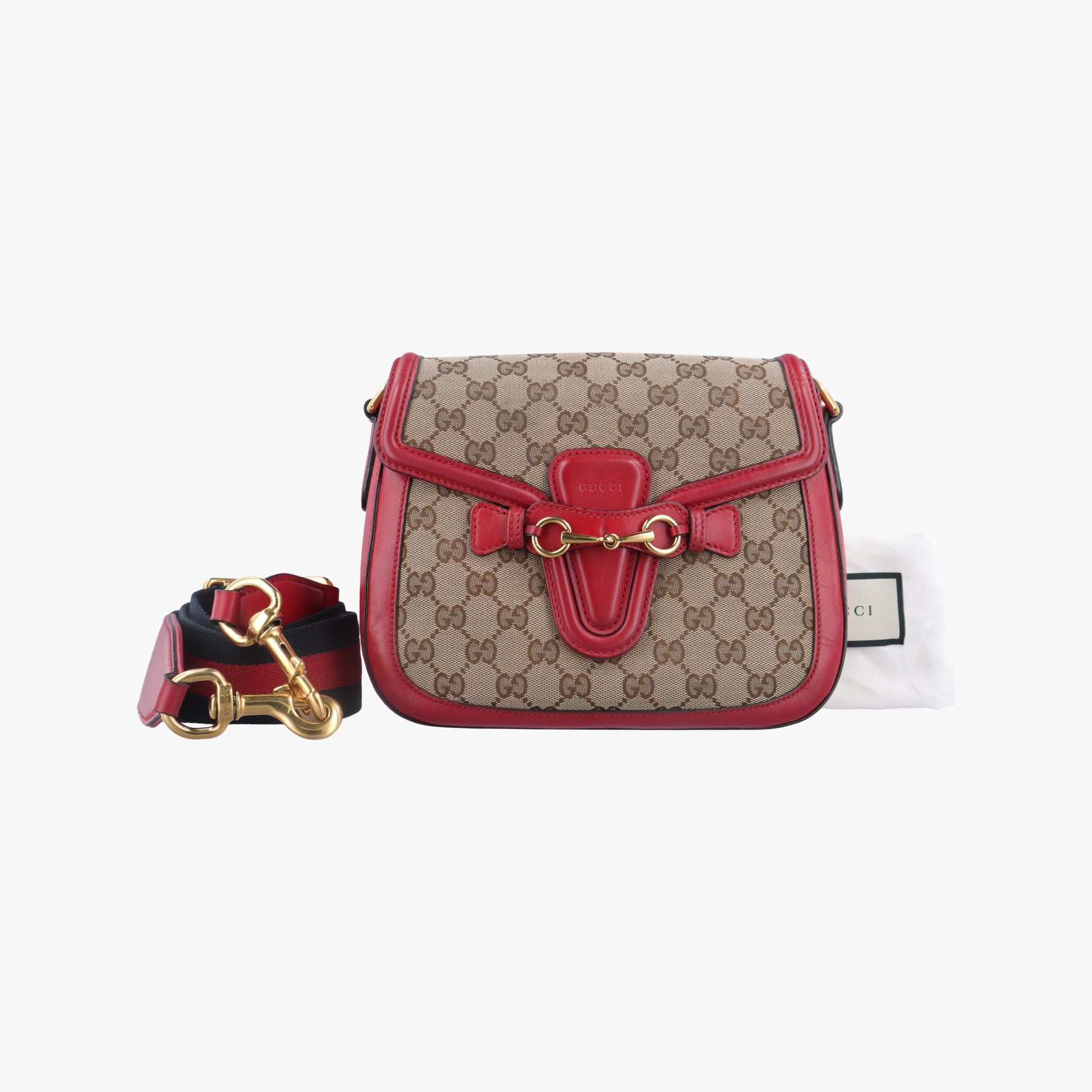 グッチ Gucci ショルダーバッグ レディース レディ ウェブ カーキ レザー×ファブリック 383848 H019077351