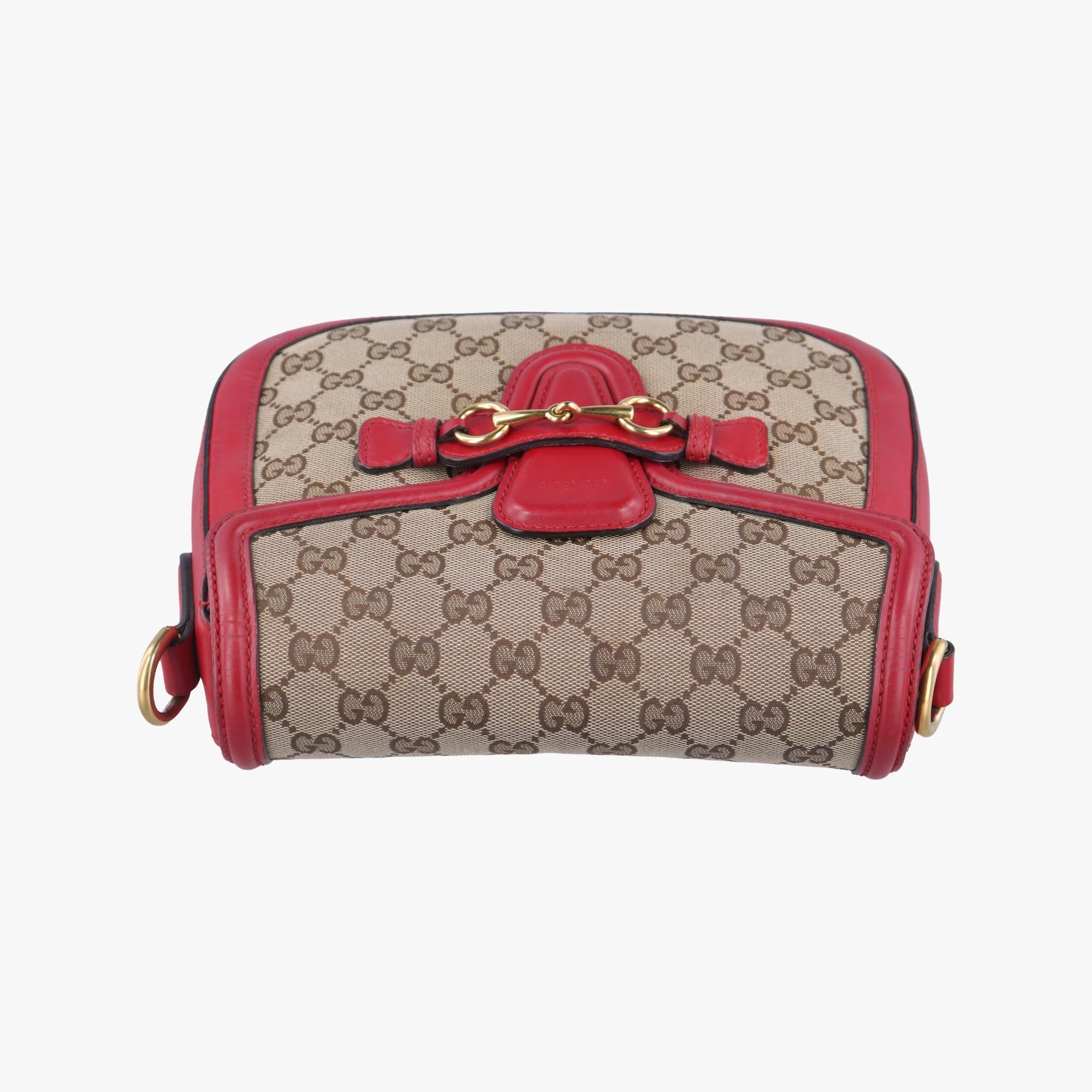 グッチ Gucci ショルダーバッグ レディース レディ ウェブ カーキ レザー×ファブリック 383848 H019077351