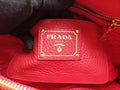 プラダ Prada ショルダーバッグ レディース ヴィッテロ ダイノ トップハンドル レッド レザー BN2579 117