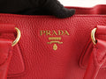 プラダ Prada ショルダーバッグ レディース ヴィッテロ ダイノ トップハンドル レッド レザー BN2579 117