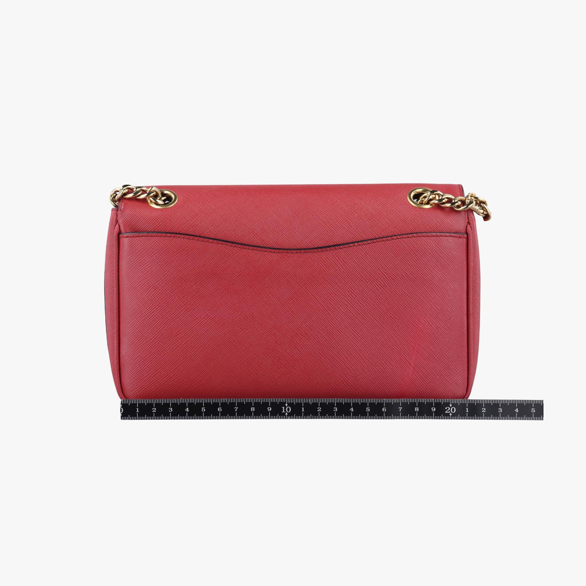 プラダ Prada ショルダーバッグ レディース パティーナ ダイアグラム レッド サフィアーノレザー 1BD193 203