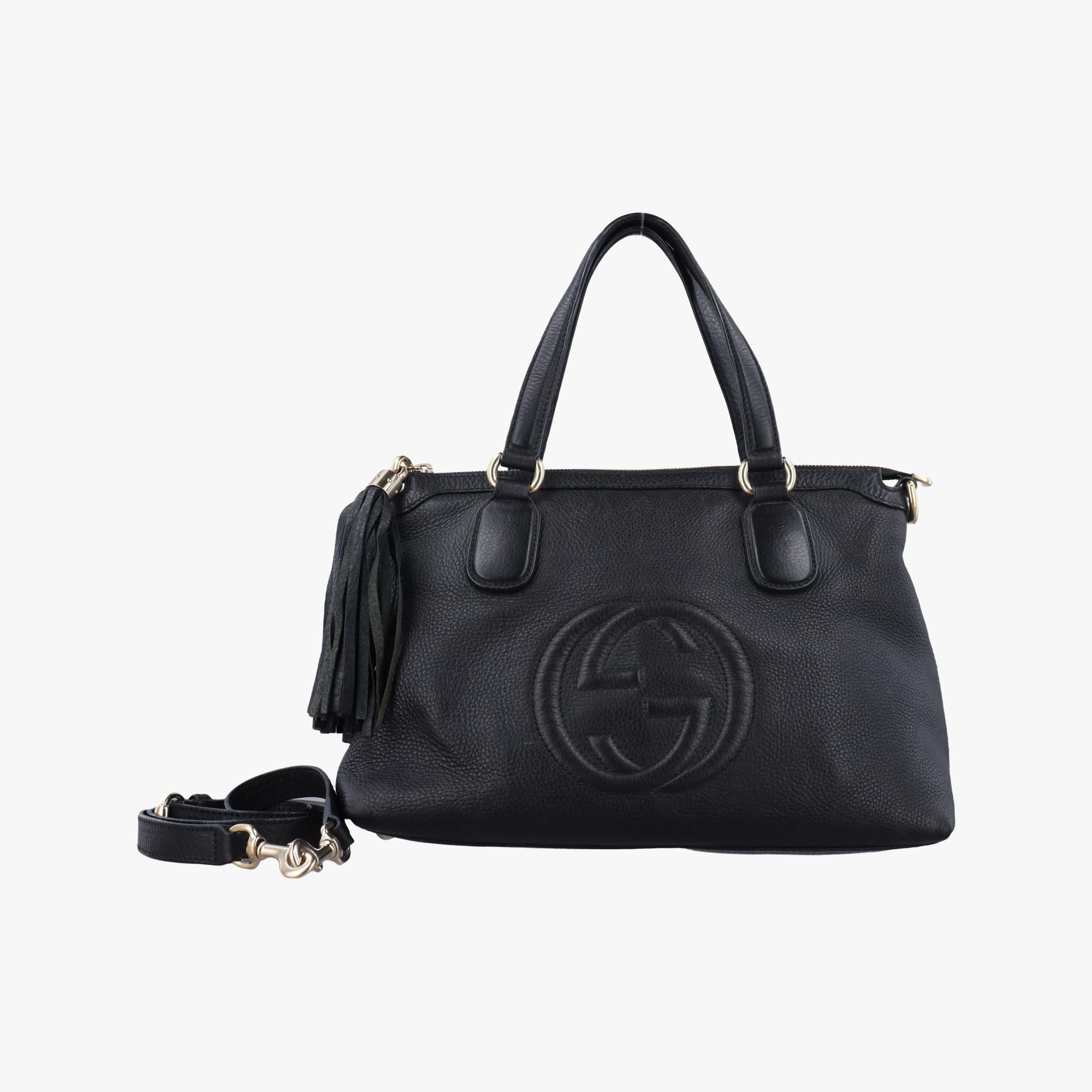 グッチ Gucci ショルダーバッグ レディース ソーホー ブラック レザー 308362 I015000338