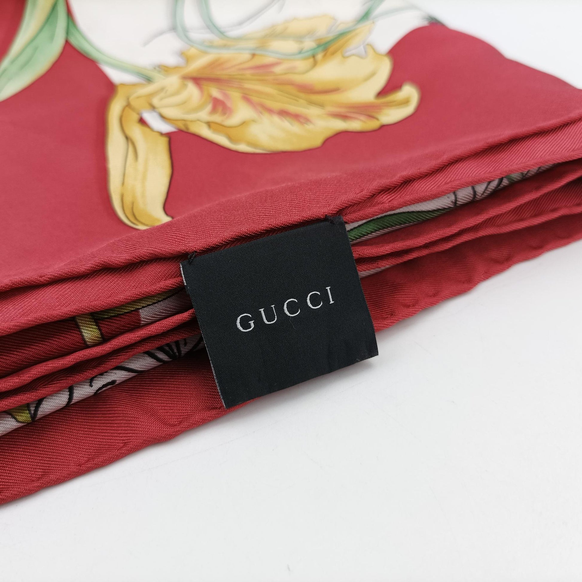 グッチ Gucci  レディース フローラル ボタニカル柄 マルチカラー シルク