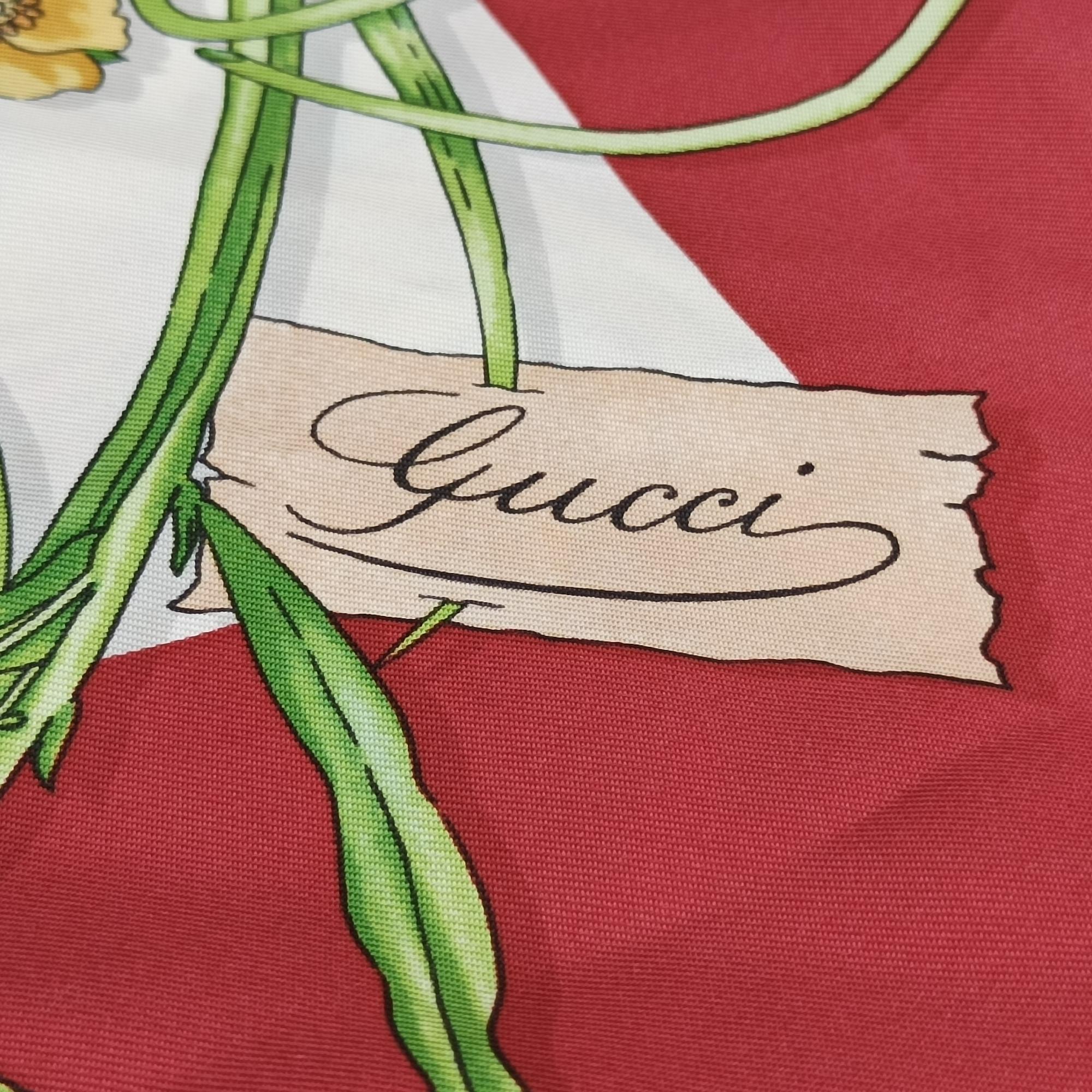 グッチ Gucci  レディース フローラル ボタニカル柄 マルチカラー シルク