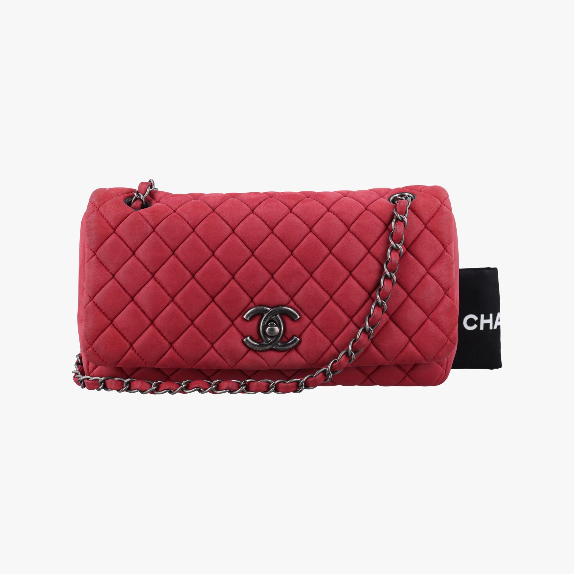 シャネル Chanel ショルダーバッグ レディース バブル フラップ マトラッセ レッド レザー A67385 17118882