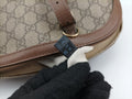 グッチ Gucci ショルダーバッグ レディース グッチニース GGスプリーム グレー PVCコーティングキャンバス×レザー 309617 I014611212