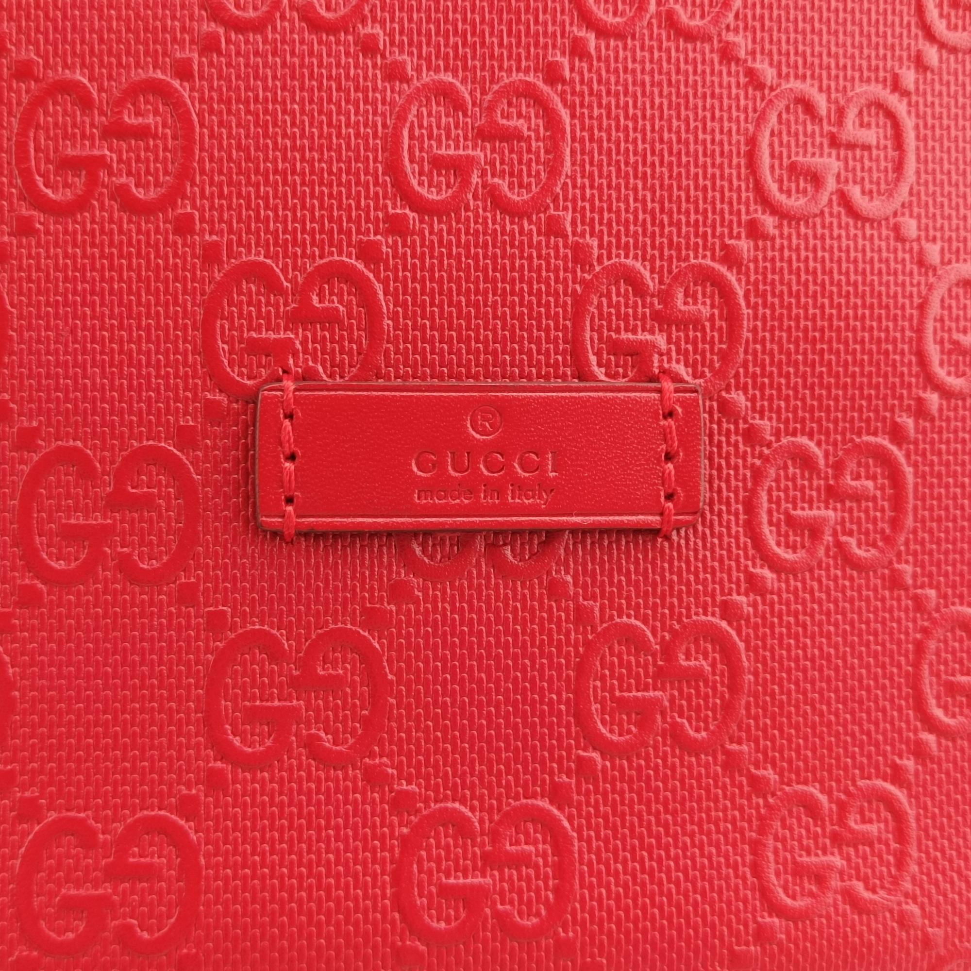 グッチ Gucci ショルダーバッグ レディース ブライトディアマンテ バケット レッド レザー 354229 H017549998