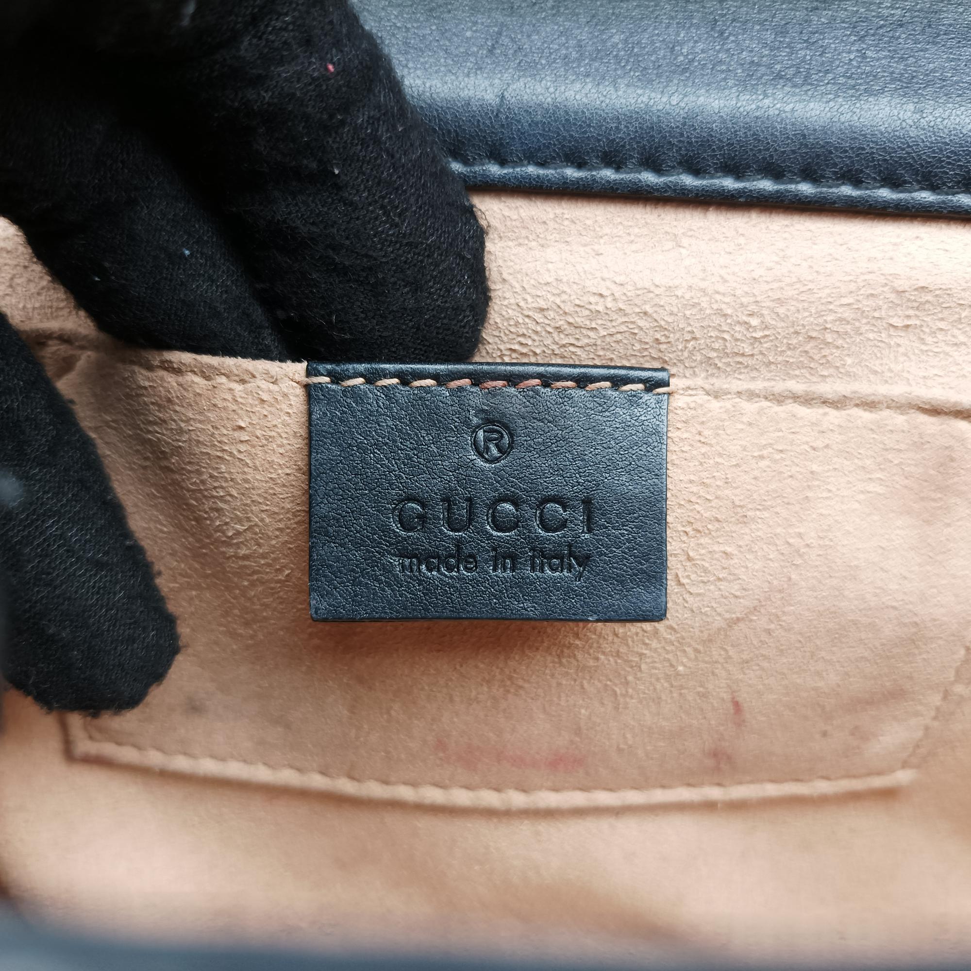 グッチ Gucci ショルダーバッグ レディース パドロック グレー PVCコーティングキャンバス×レザー 409487 G032482502