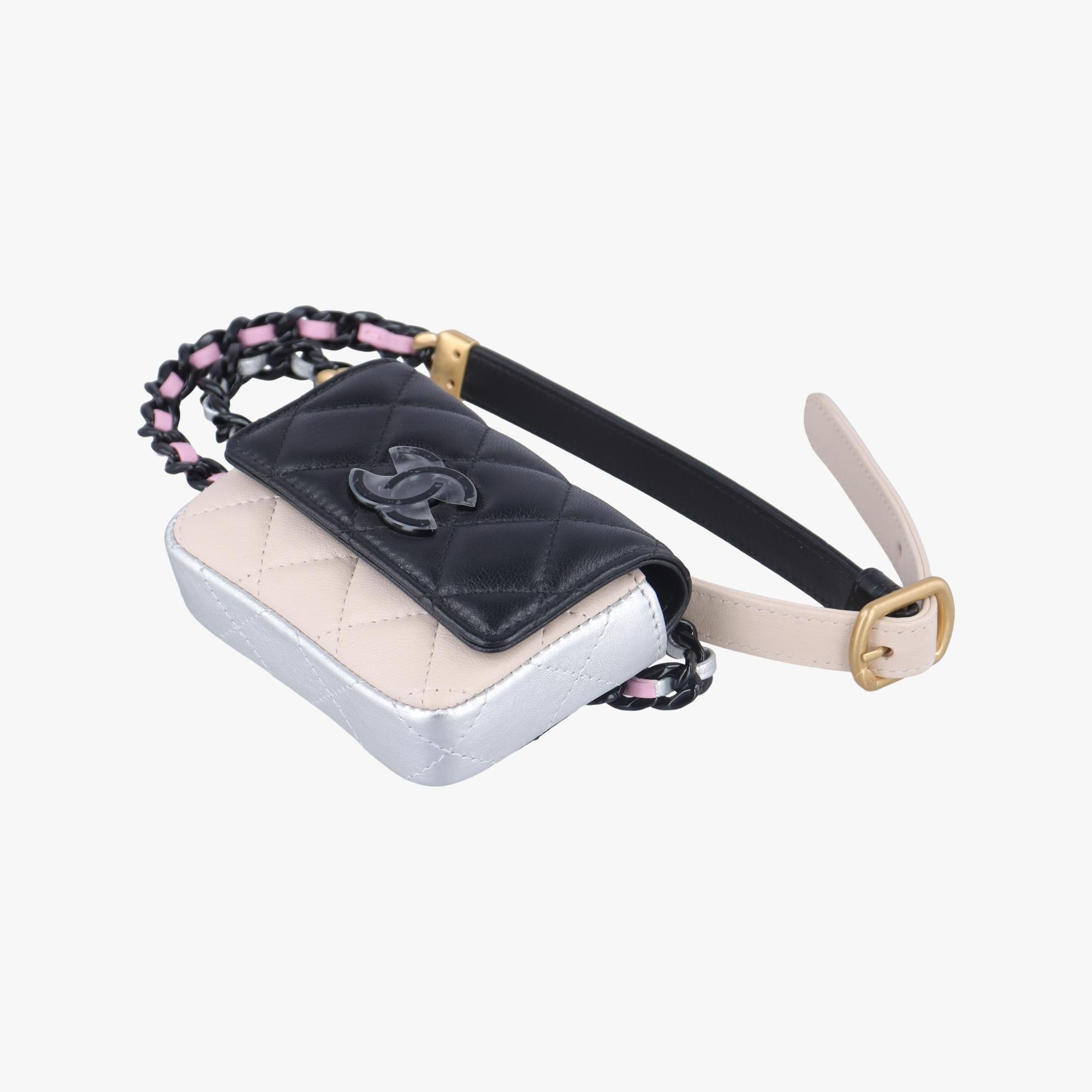 シャネル Chanel ボディバッグ/ウェストバッグ レディース バイカラー マトラッセ マルチカラー ラムスキン AP3249 L7N77TK2