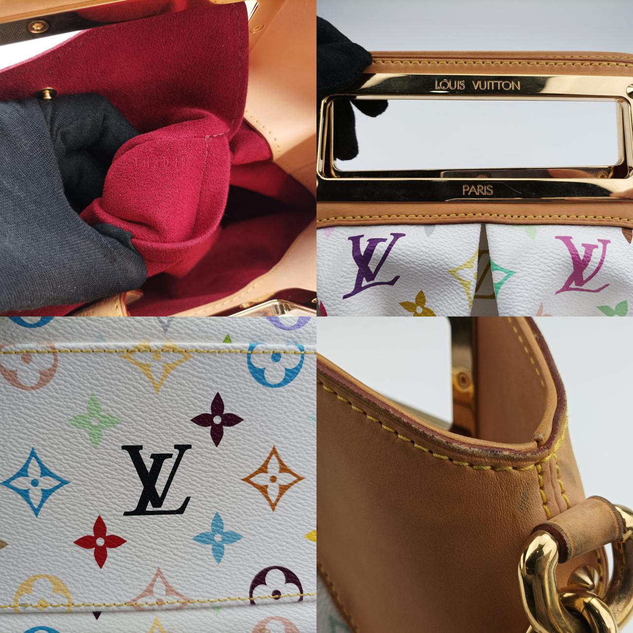 ルイヴィトン Louis Vuitton ショルダーバッグ レディース ジュディPM ホワイト モノグラム マルチカラー M40257 TH3019