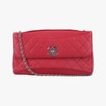 シャネル Chanel ショルダーバッグ レディース マトラッセ ココマーク レッド ラムスキン A93138 22073446