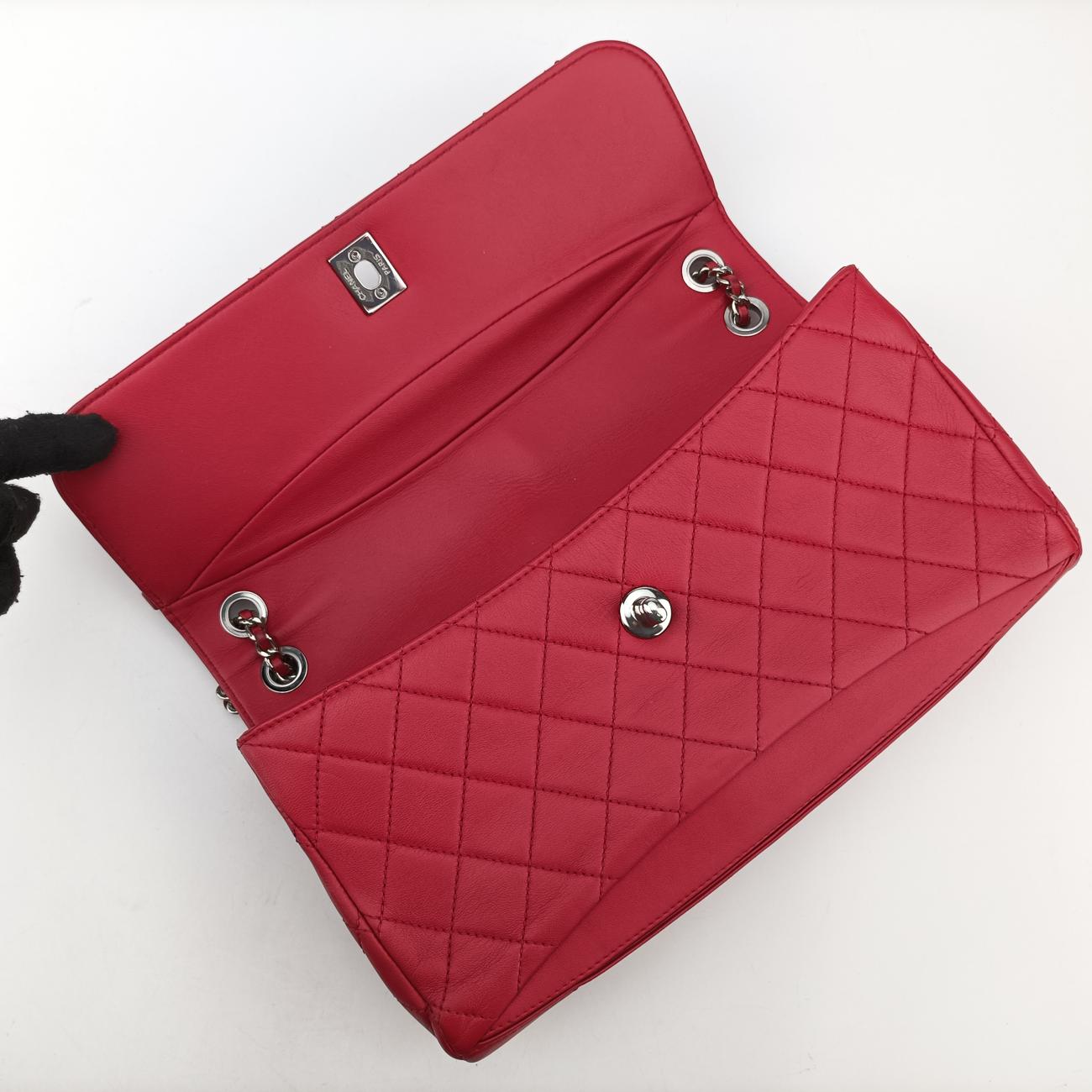 シャネル Chanel ショルダーバッグ レディース マトラッセ ココマーク レッド ラムスキン A93138 22073446