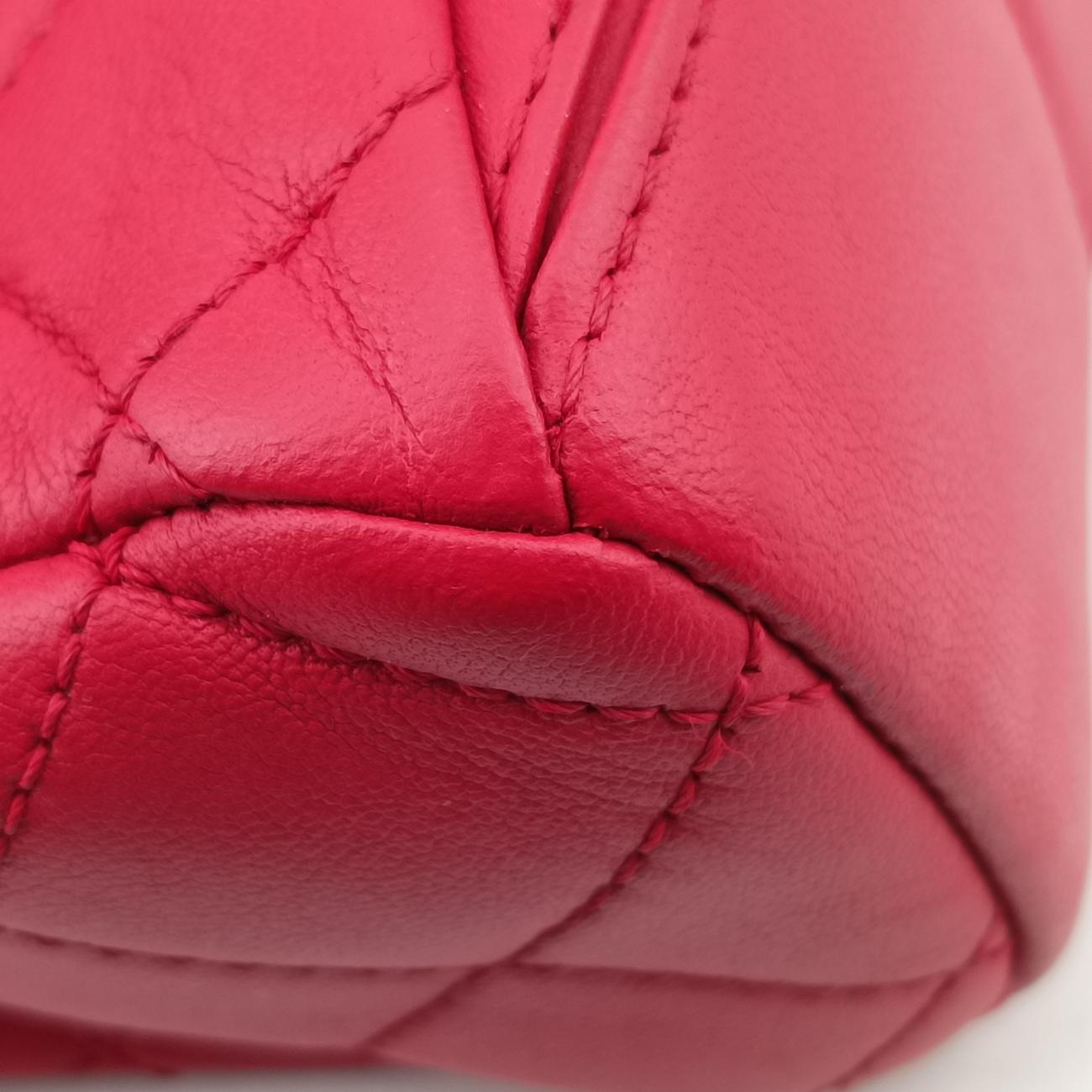 シャネル Chanel ショルダーバッグ レディース マトラッセ ココマーク レッド ラムスキン A93138 22073446