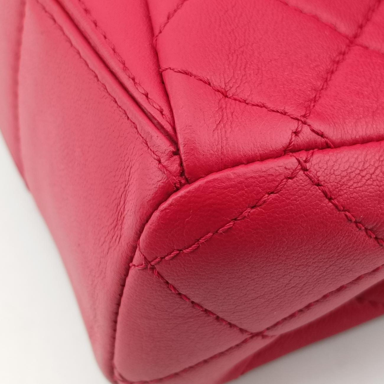 シャネル Chanel ショルダーバッグ レディース マトラッセ ココマーク レッド ラムスキン A93138 22073446