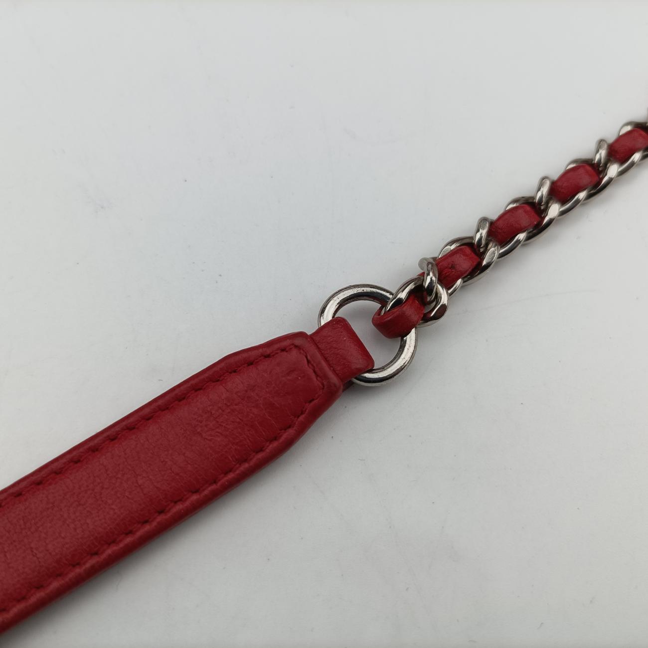 シャネル Chanel ショルダーバッグ レディース マトラッセ ココマーク レッド ラムスキン A93138 22073446