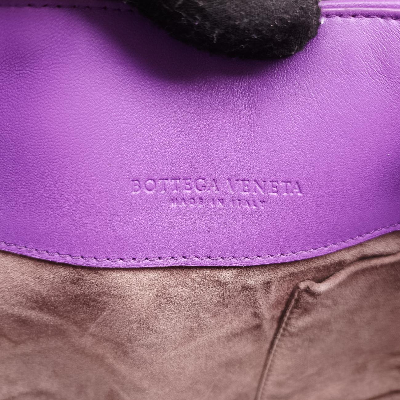 ボッテガヴェネタ Bottega Veneta ショルダーバッグ レディース イントレチャート オリンピア パープル ラムスキン B04160286B