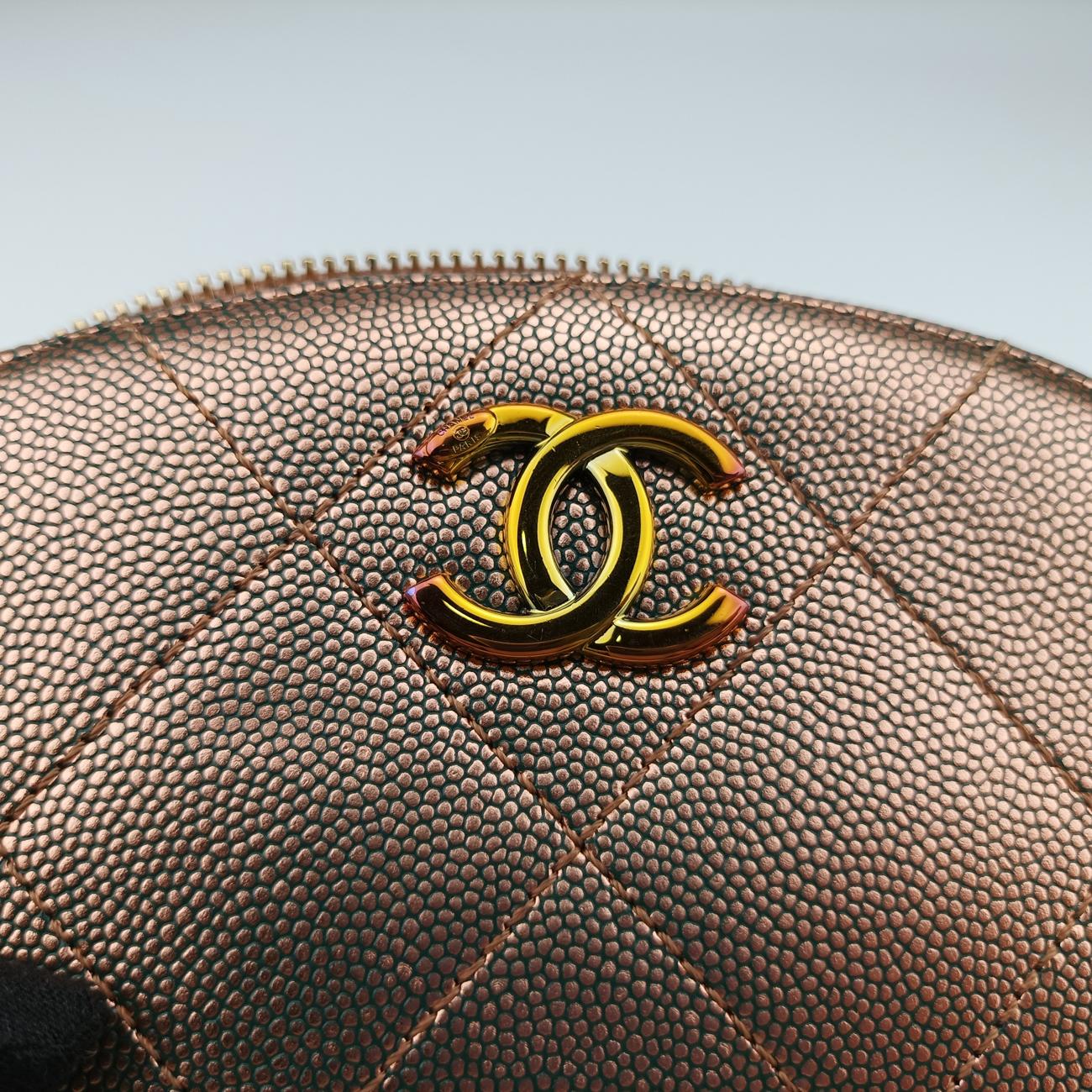 シャネル Chanel ショルダーバッグ レディース レインボー キルティング トップ ハンドル イブニング ゴールド キャビアスキン AS0764 28174899