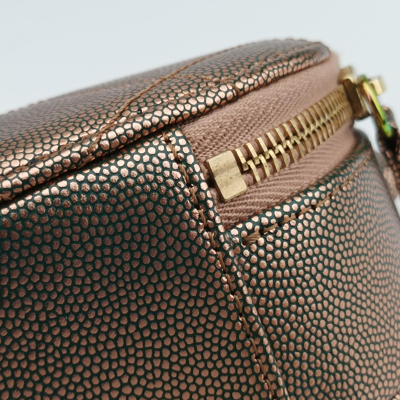 シャネル Chanel ショルダーバッグ レディース レインボー キルティング トップ ハンドル イブニング ゴールド キャビアスキン AS0764 28174899