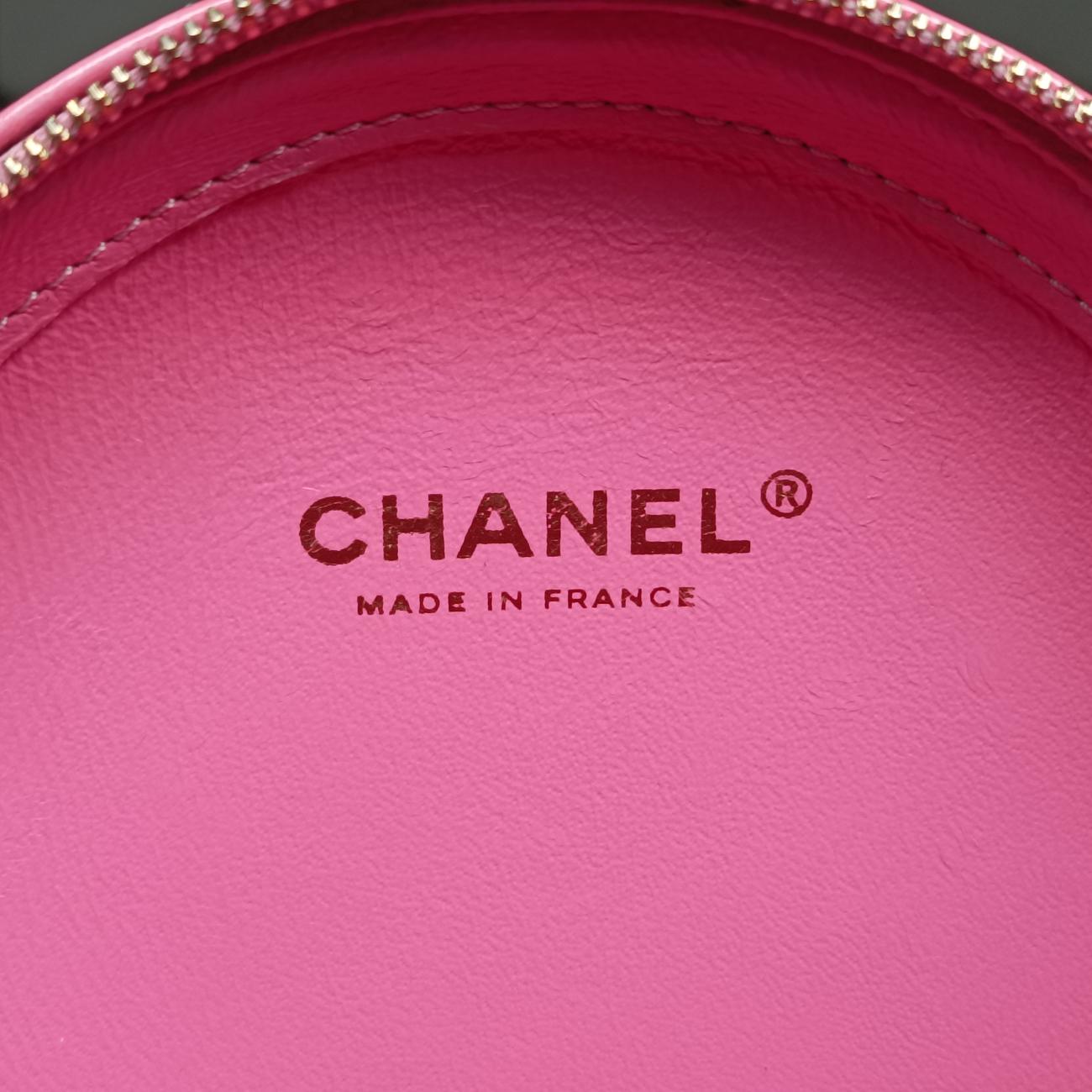シャネル Chanel ショルダーバッグ レディース マトラッセ ラウンド ピンク ラムスキン AS0203 27147272